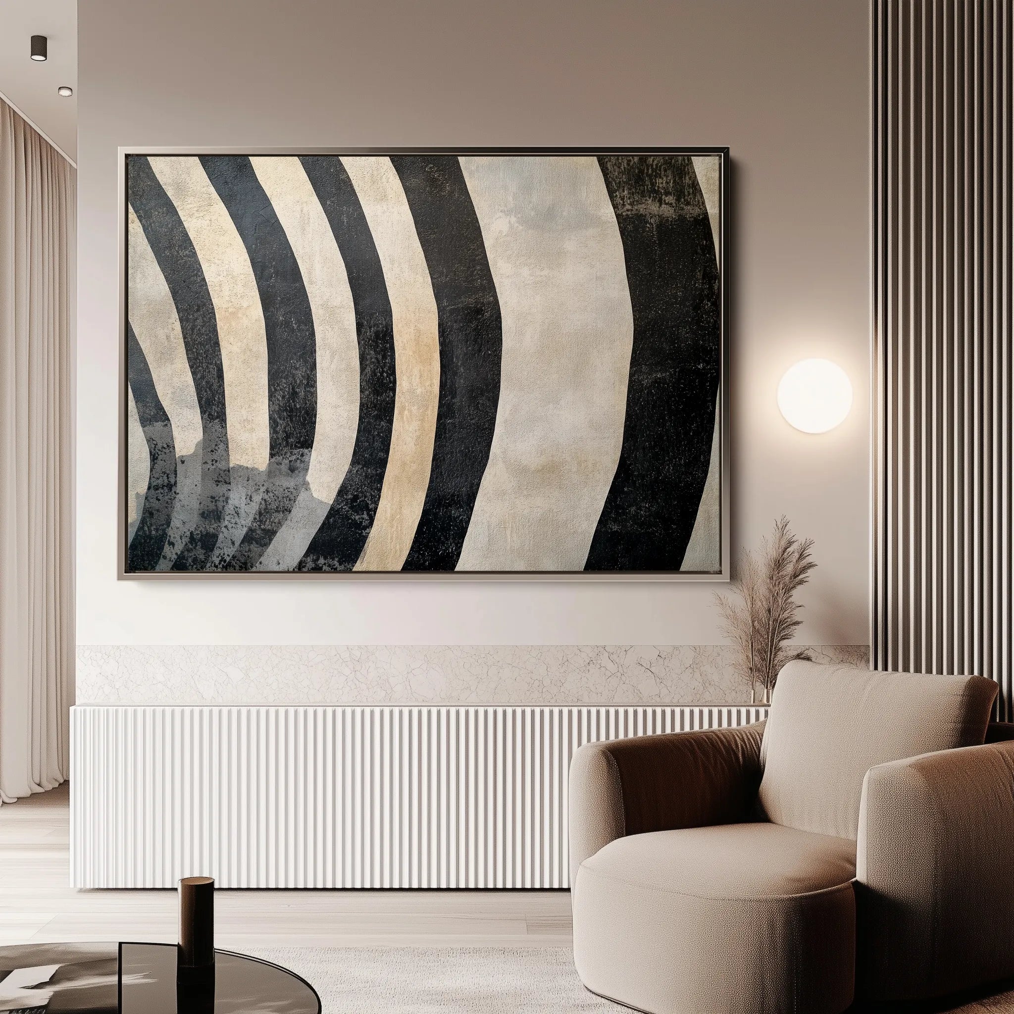 Animals 213 Canvas Art 18" x 24" / 45 x 60 cm / Black