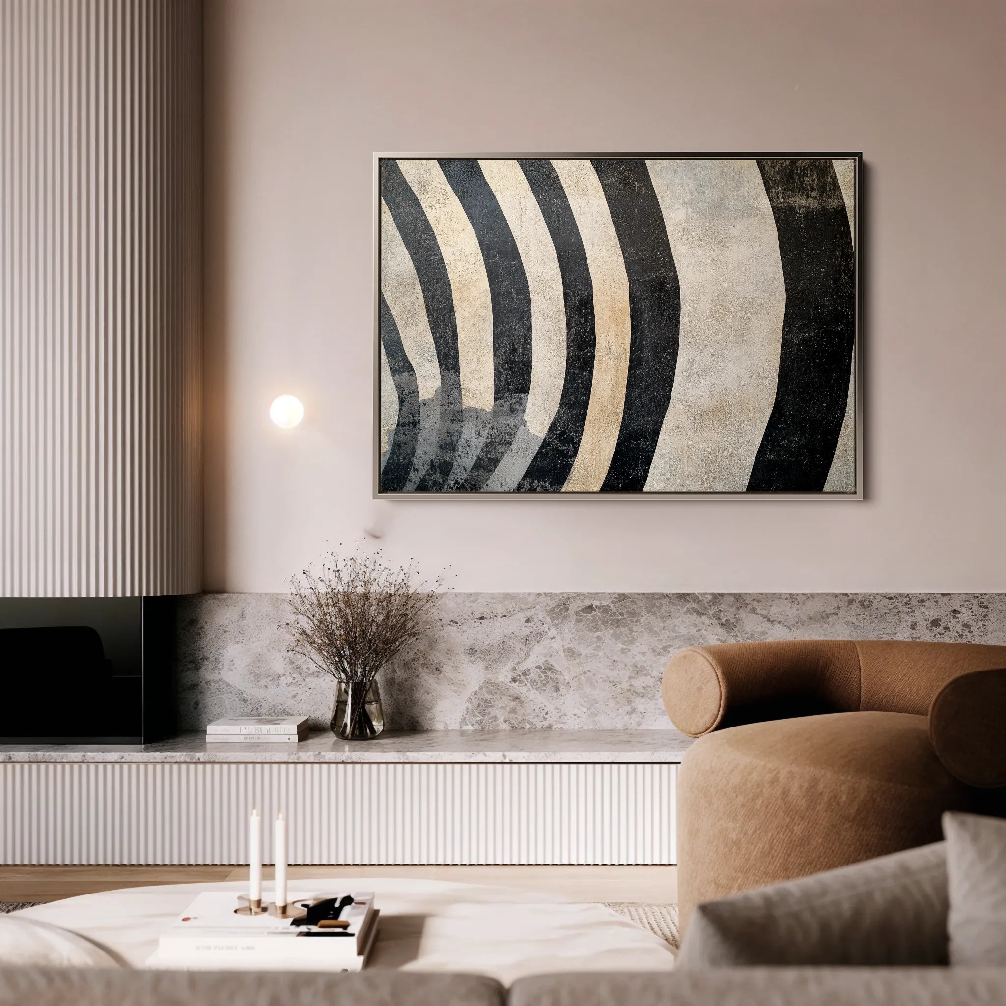 Animals 213 Canvas Art 18" x 24" / 45 x 60 cm / Black