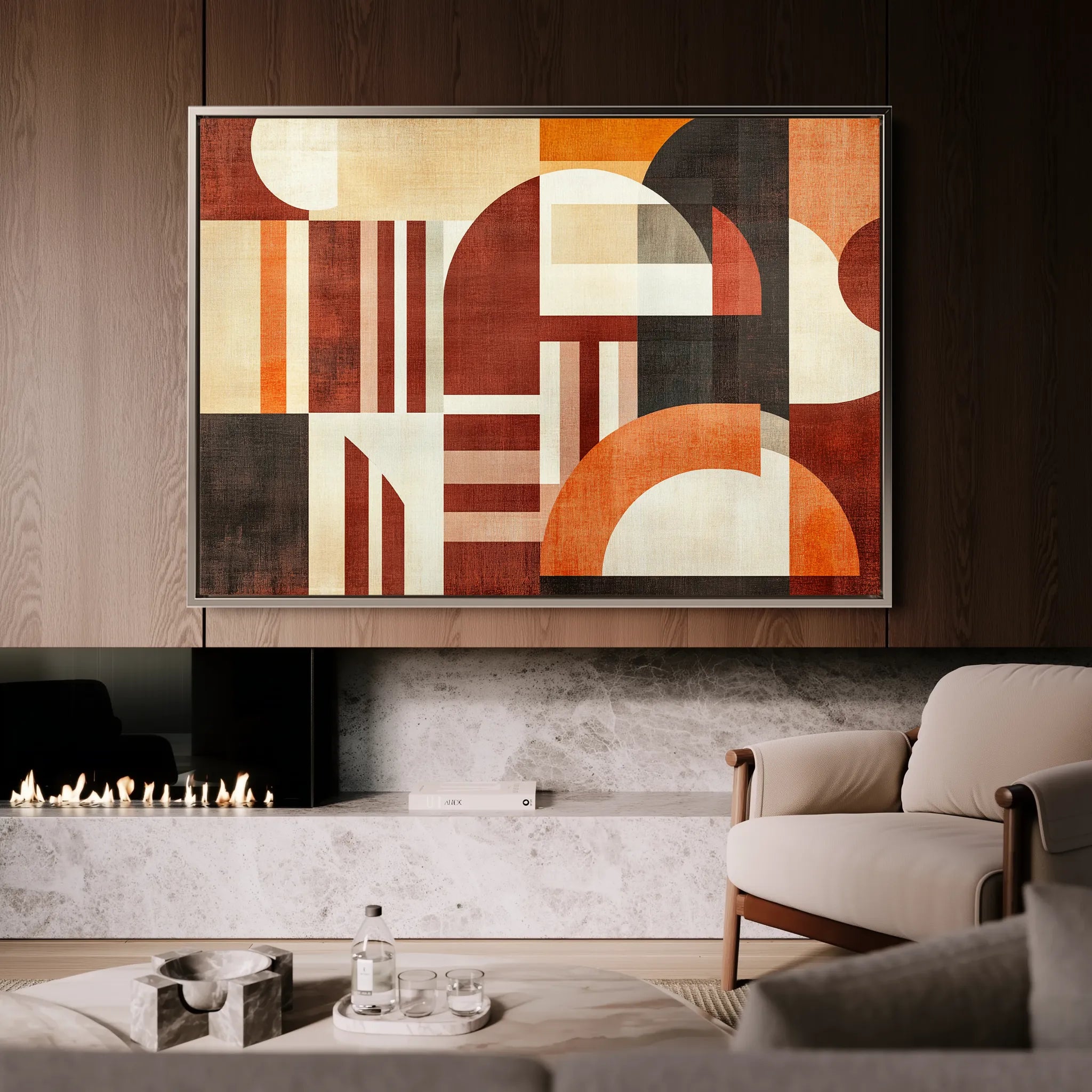 Boho 213 Canvas Art 18" x 24" / 45 x 60 cm / Black