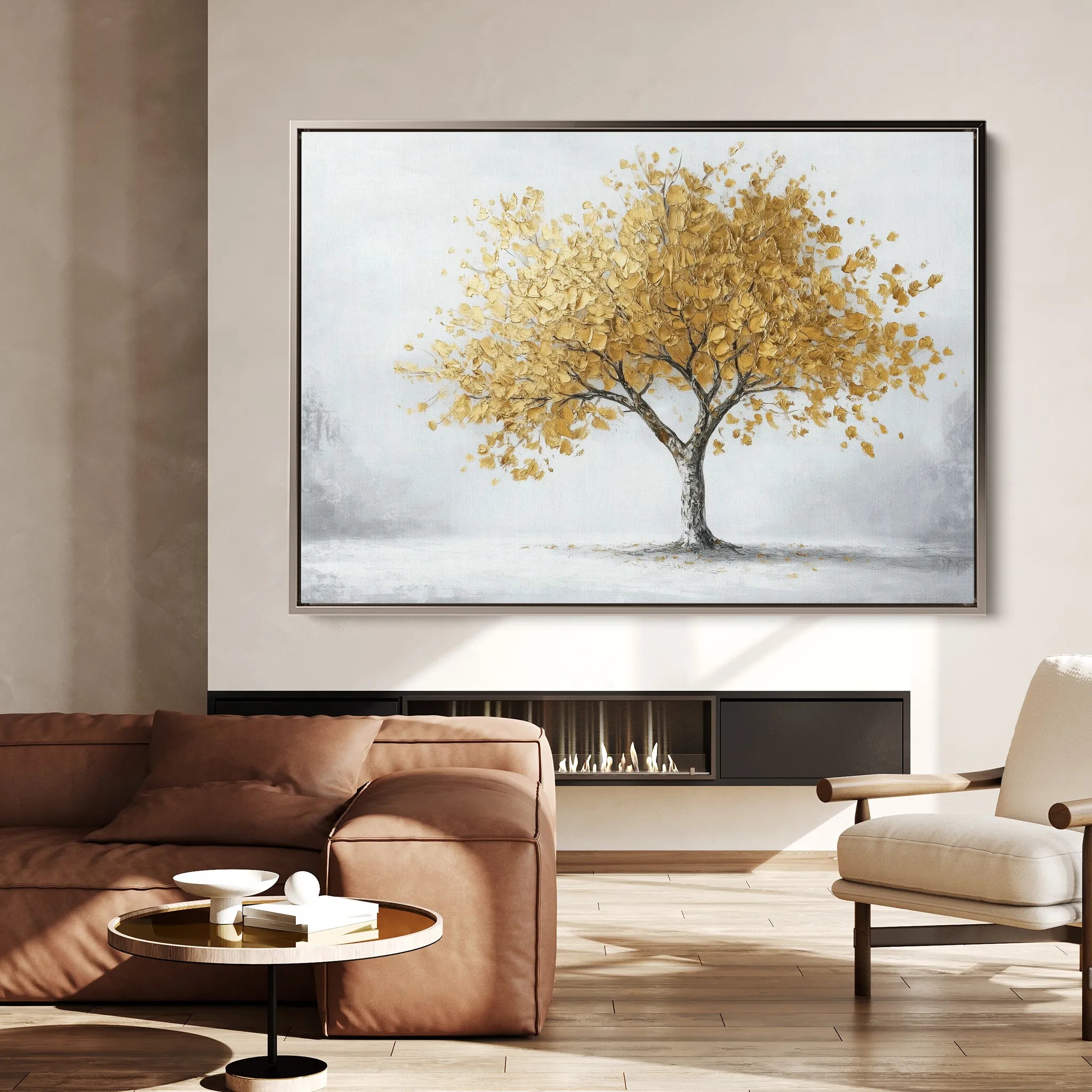 Landscape 213 Canvas Art 18" x 24" / 45 x 60 cm / Black