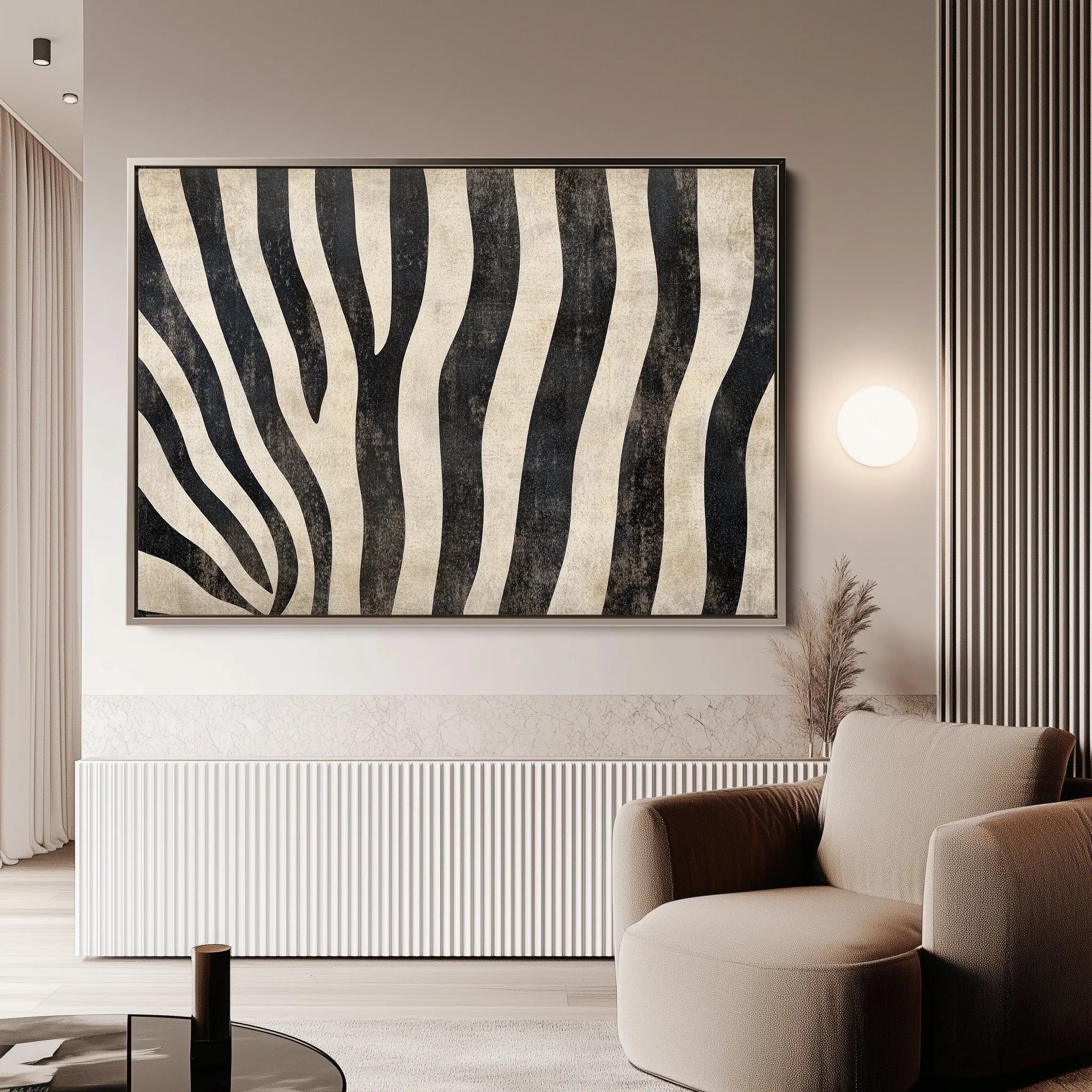 Animals 214 Canvas Art 18" x 24" / 45 x 60 cm / Black