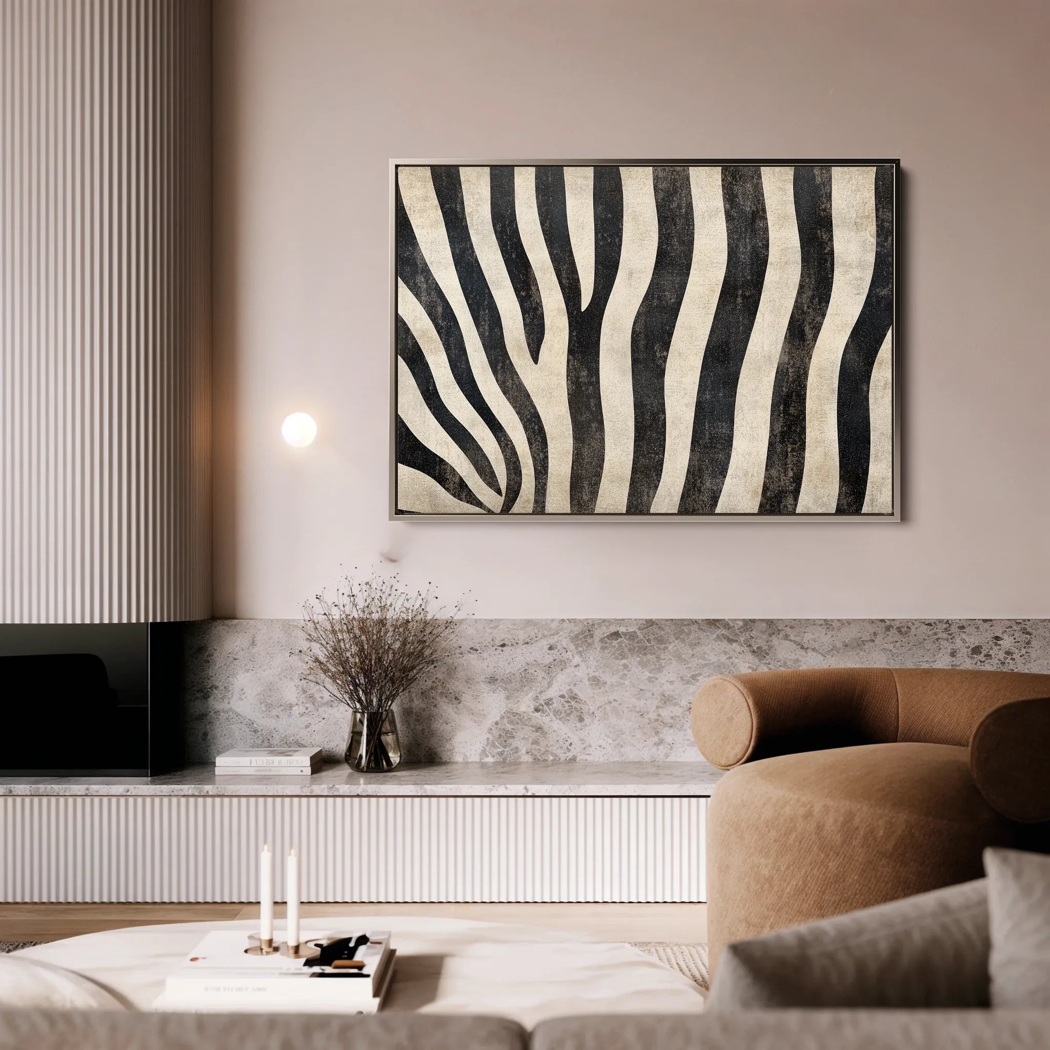 Animals 214 Canvas Art 18" x 24" / 45 x 60 cm / Black