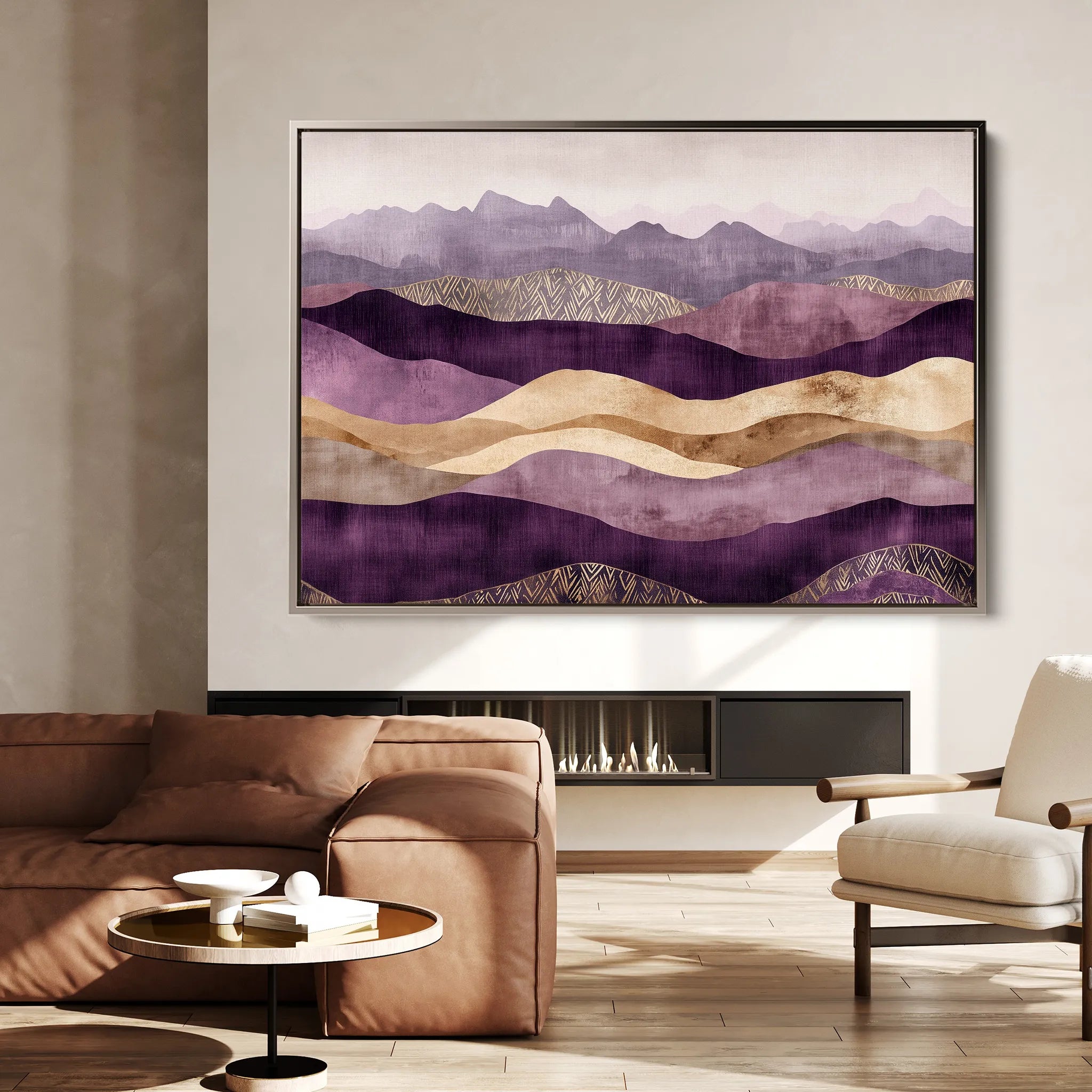 Boho 214 Canvas Art 18" x 24" / 45 x 60 cm / Black