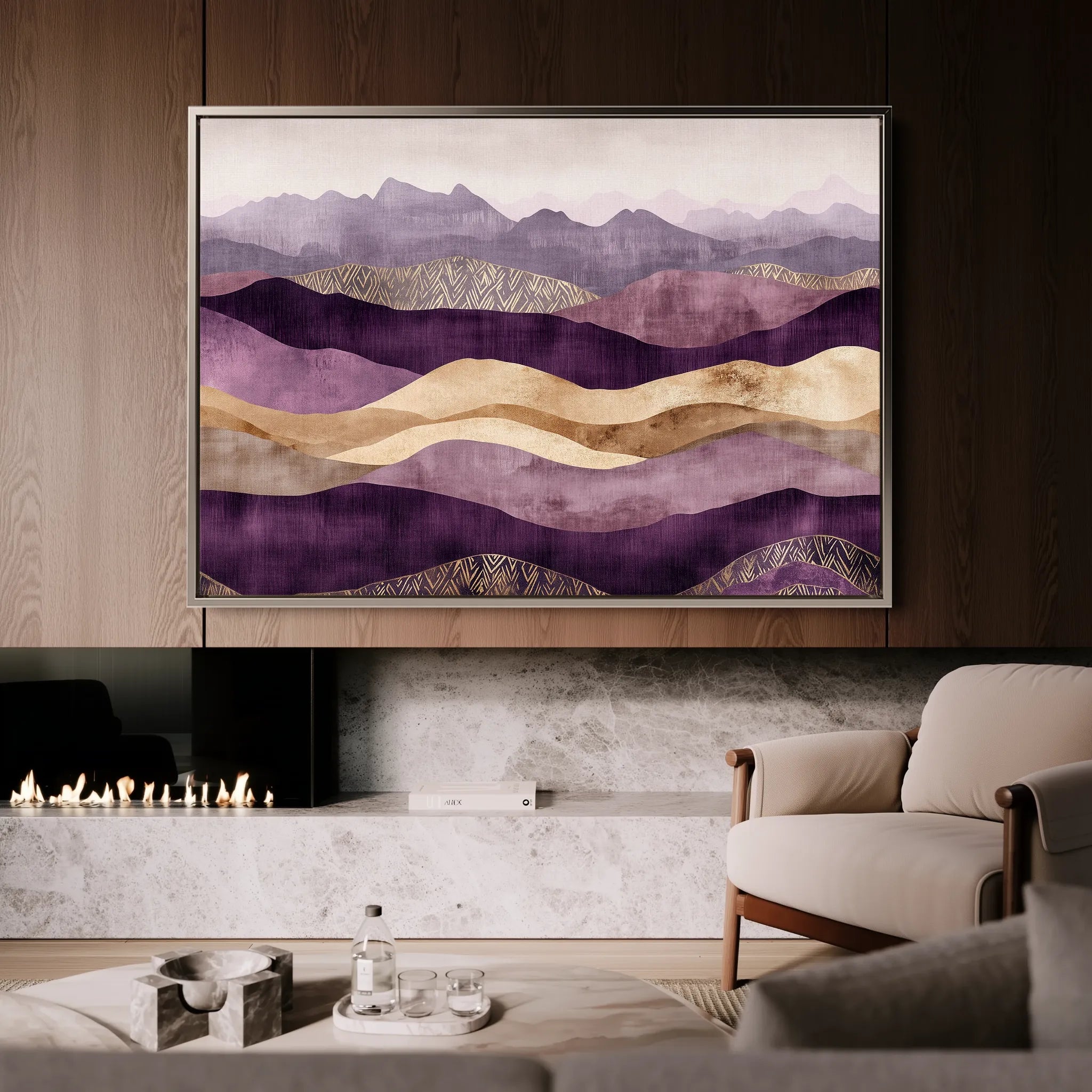 Boho 214 Canvas Art 18" x 24" / 45 x 60 cm / Black