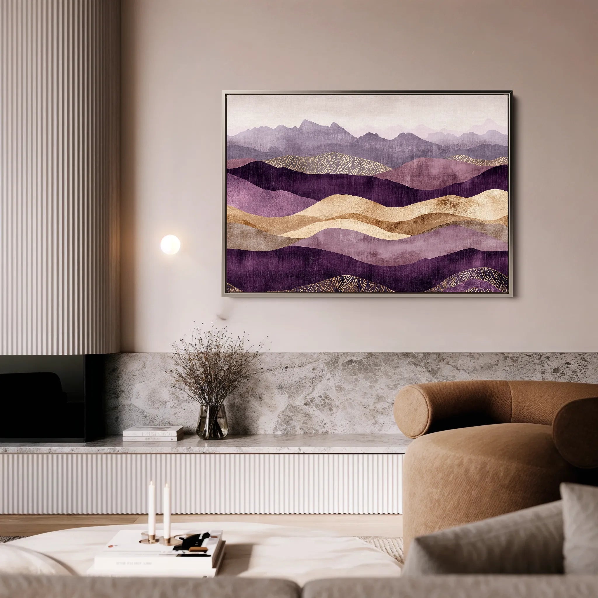 Boho 214 Canvas Art 18" x 24" / 45 x 60 cm / Black