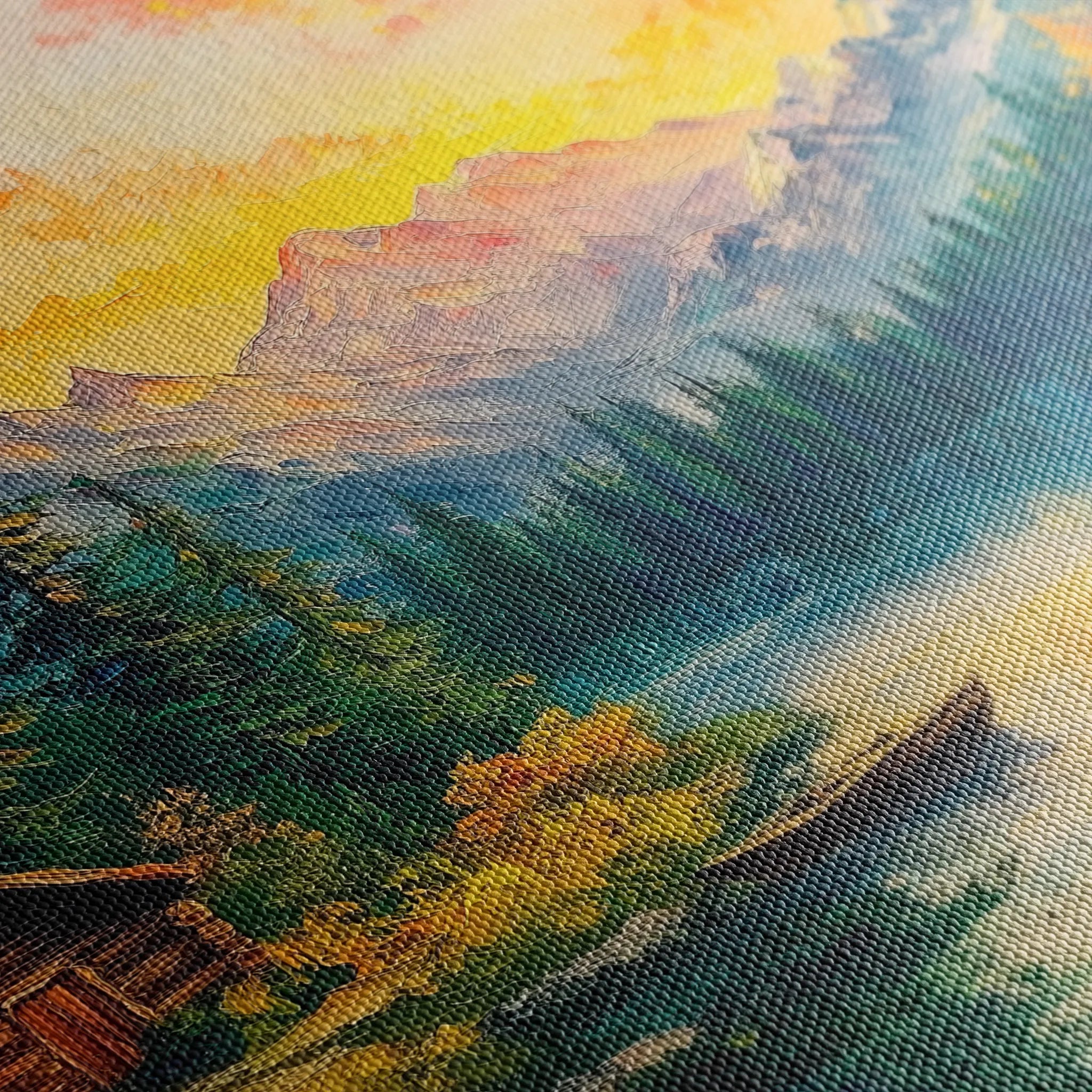 Landscape 214 Canvas Art 18" x 24" / 45 x 60 cm / Black