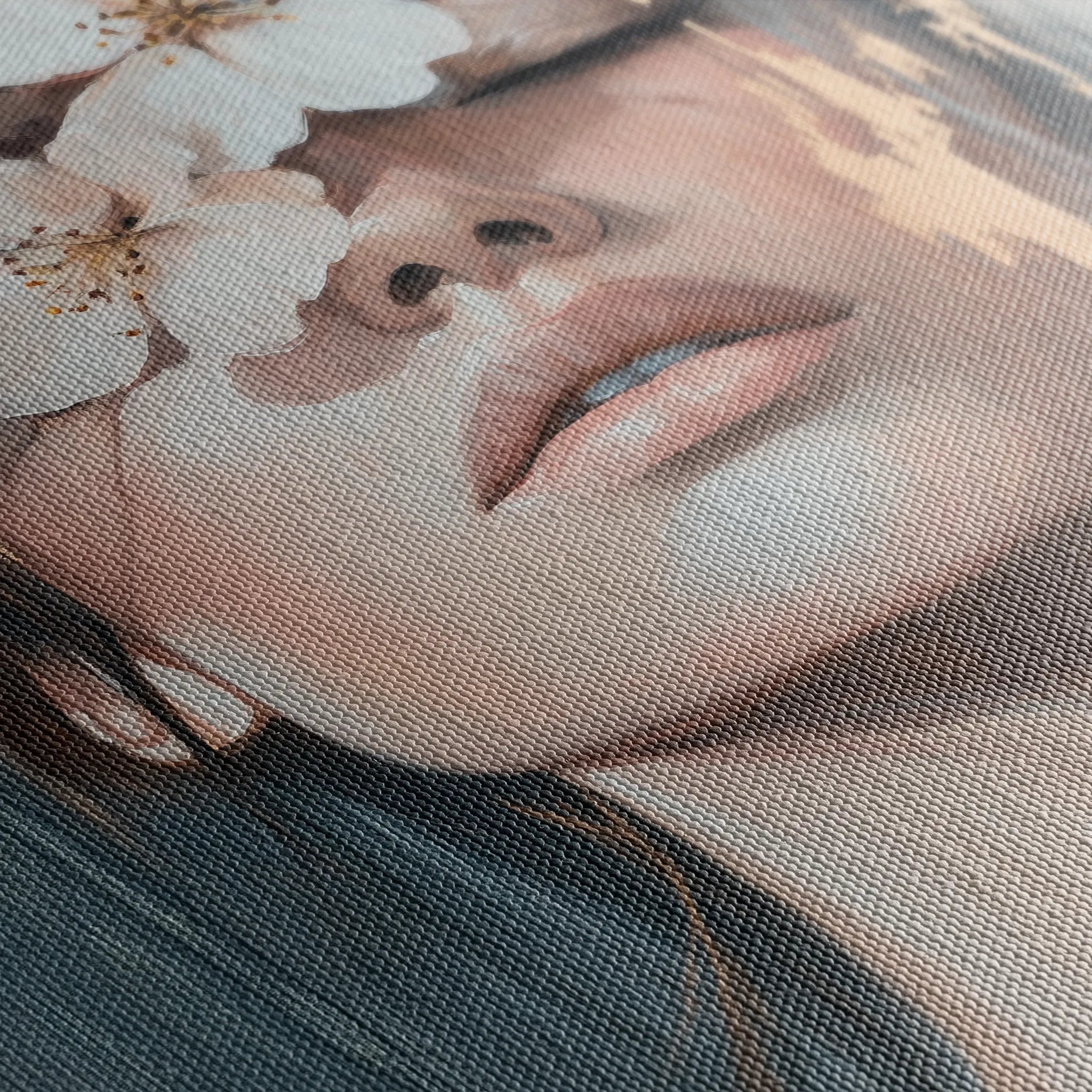 Portrait 214 Canvas Art 18" x 24" / 45 x 60 cm / Black