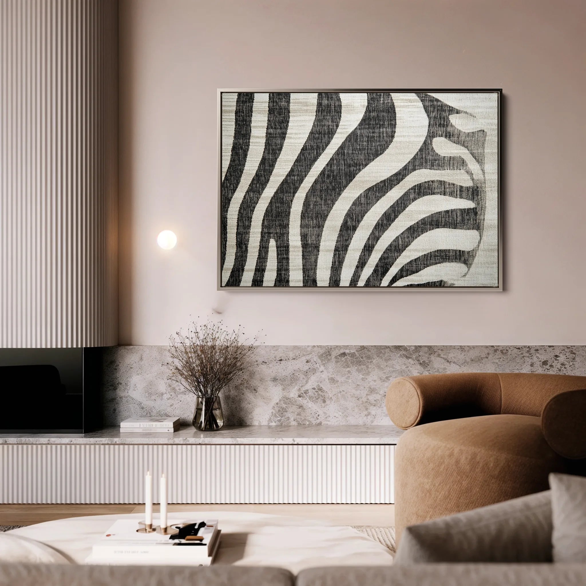 Animals 215 Canvas Art 18" x 24" / 45 x 60 cm / Black