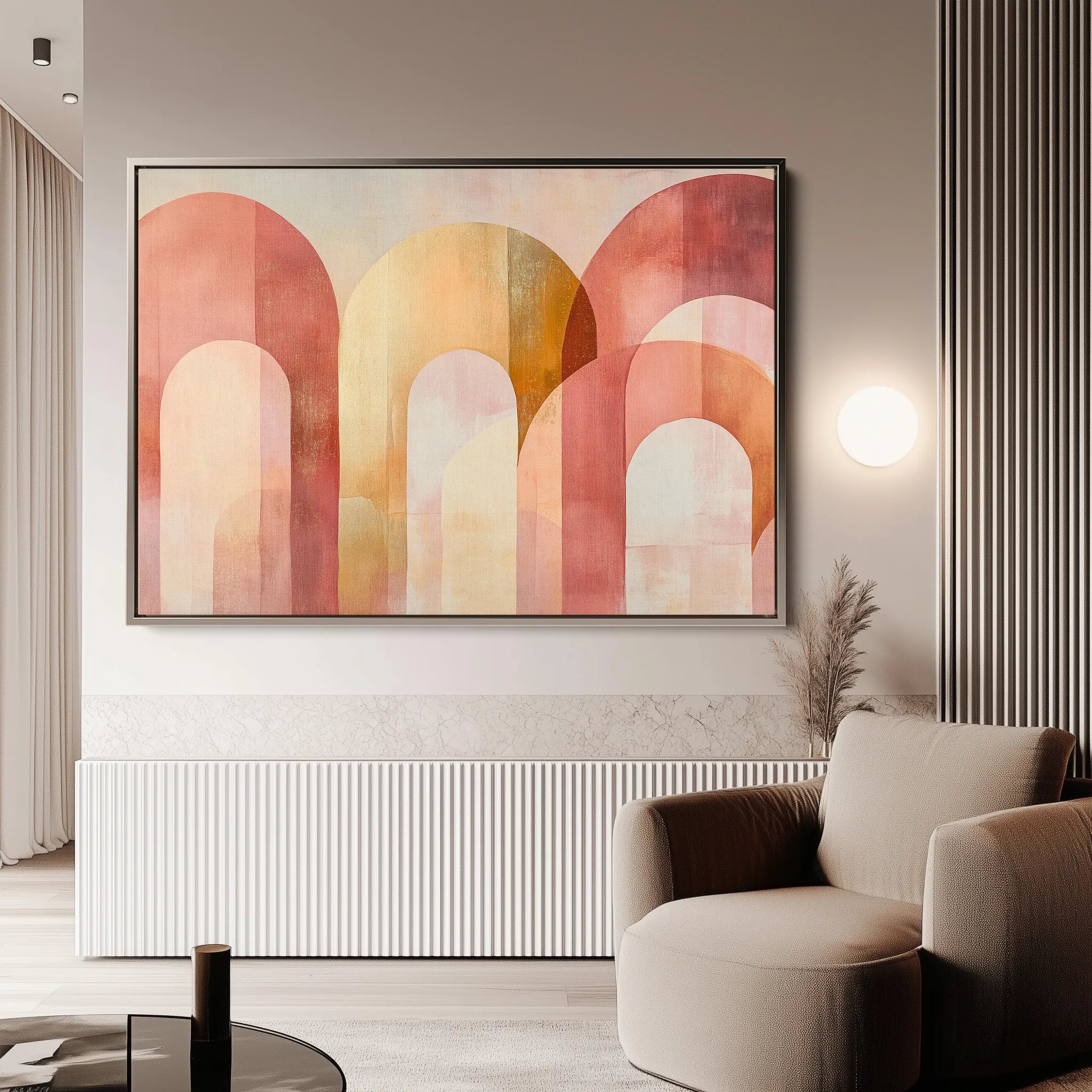 Boho 215 Canvas Art 18" x 24" / 45 x 60 cm / Black