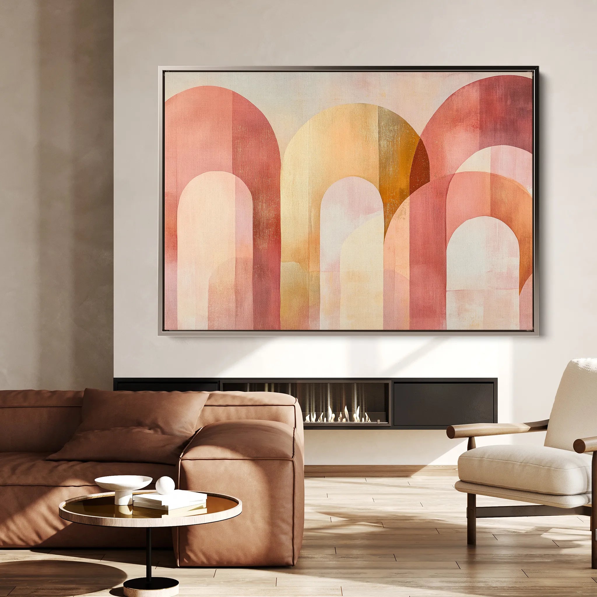Boho 215 Canvas Art 18" x 24" / 45 x 60 cm / Black