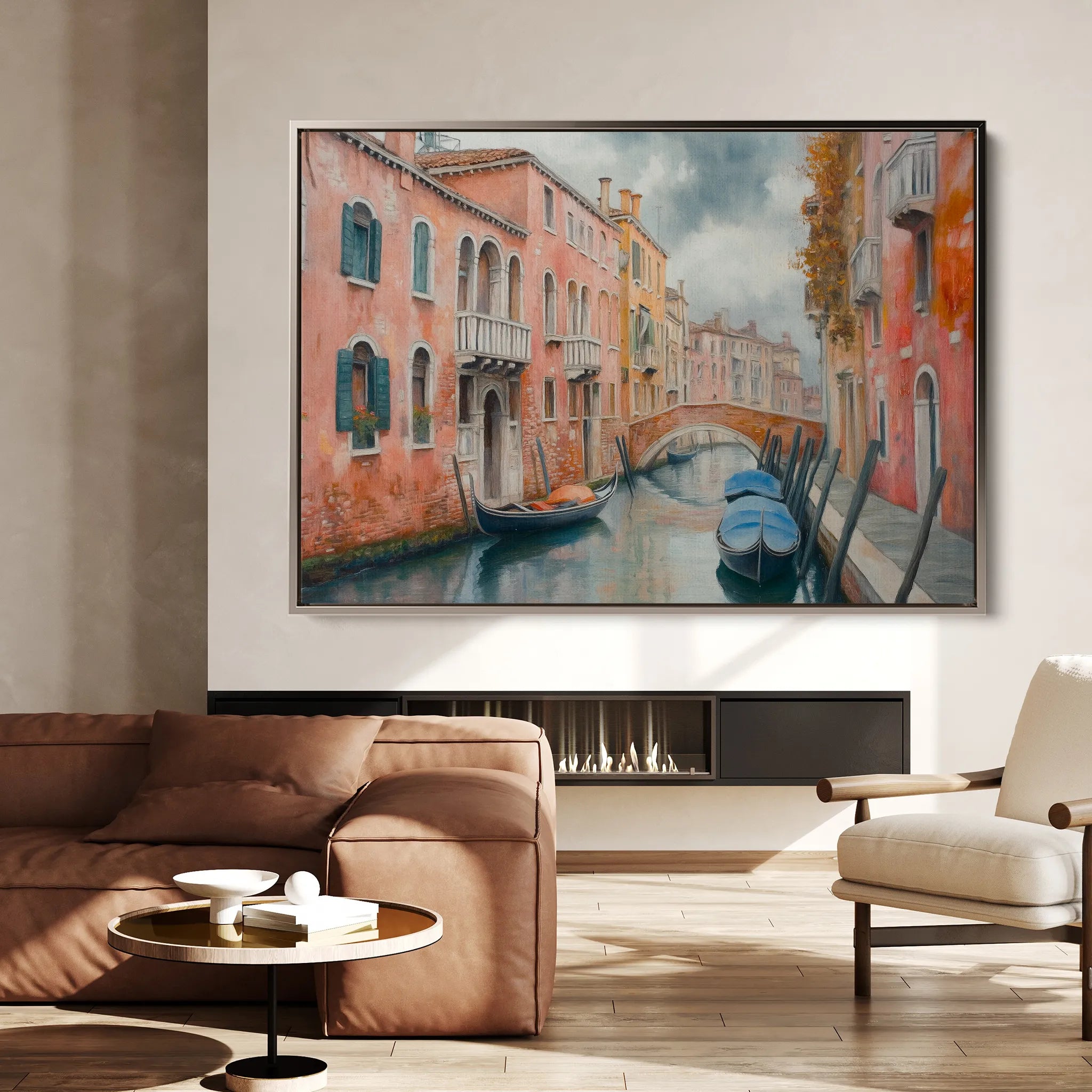 Landscape 215 Canvas Art 18" x 24" / 45 x 60 cm / Black