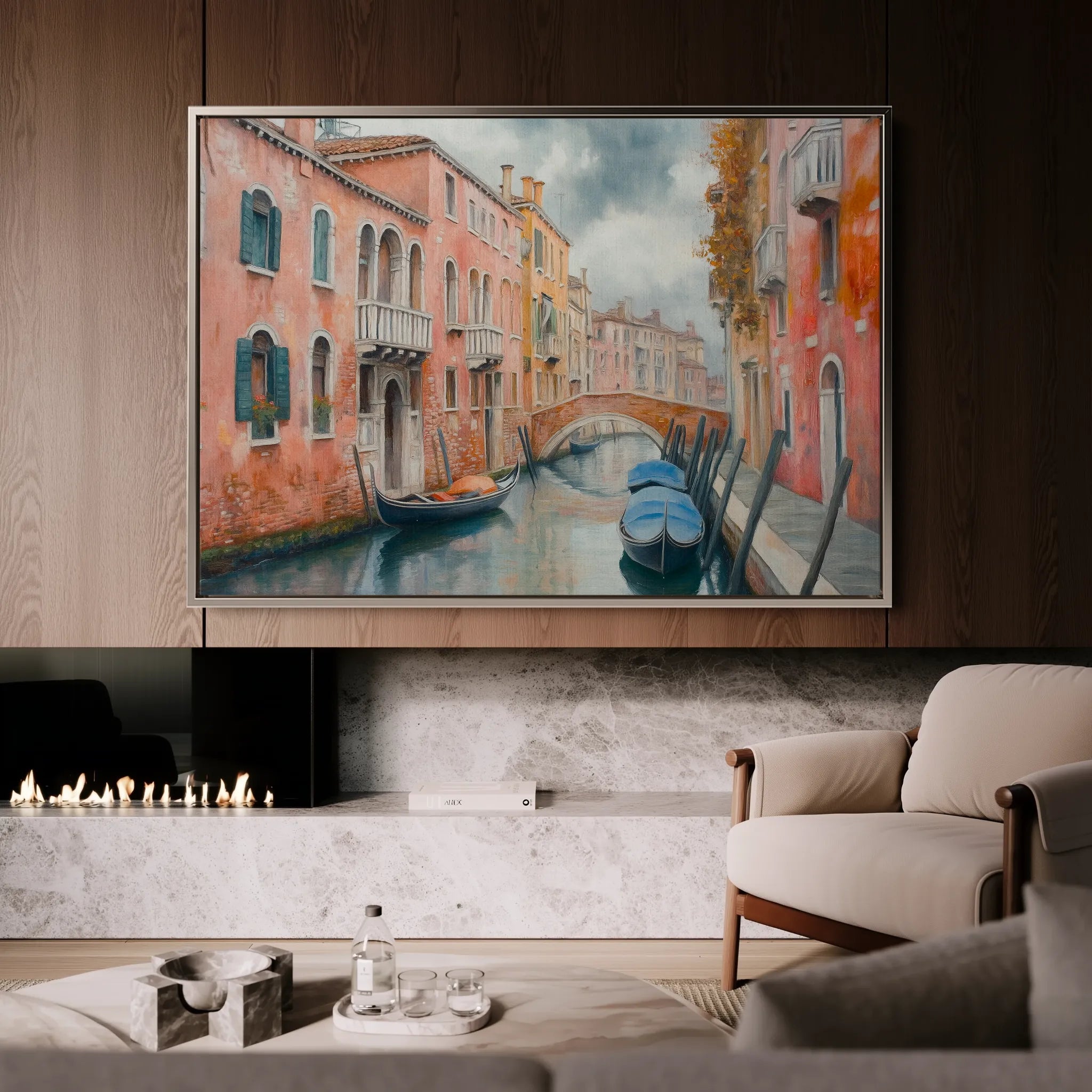 Landscape 215 Canvas Art 18" x 24" / 45 x 60 cm / Black