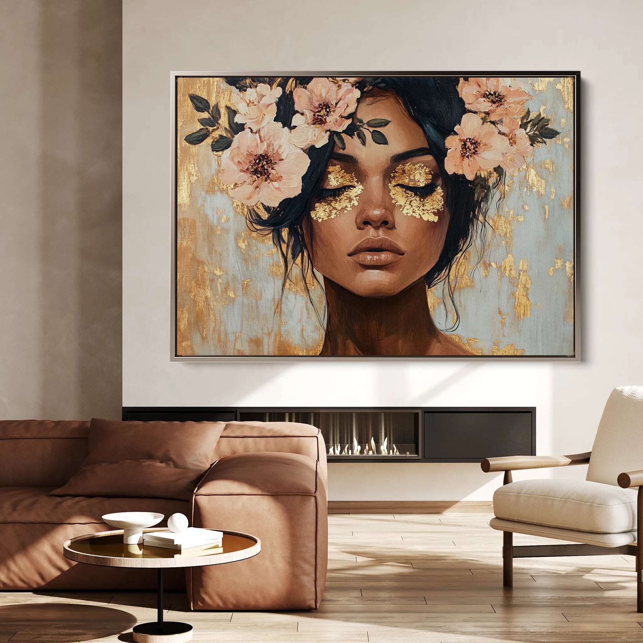 Portrait 215 Canvas Art 18" x 24" / 45 x 60 cm / Black