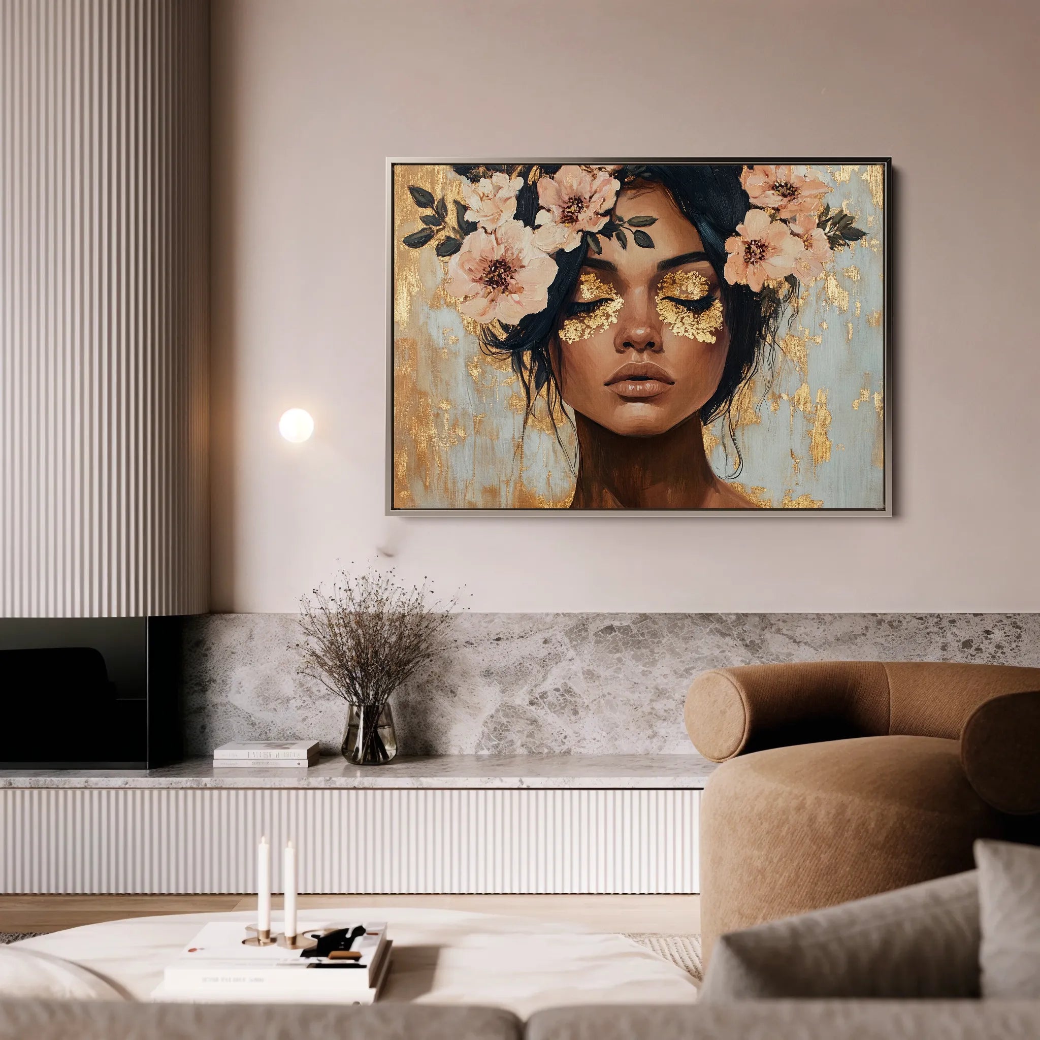 Portrait 215 Canvas Art 18" x 24" / 45 x 60 cm / Black