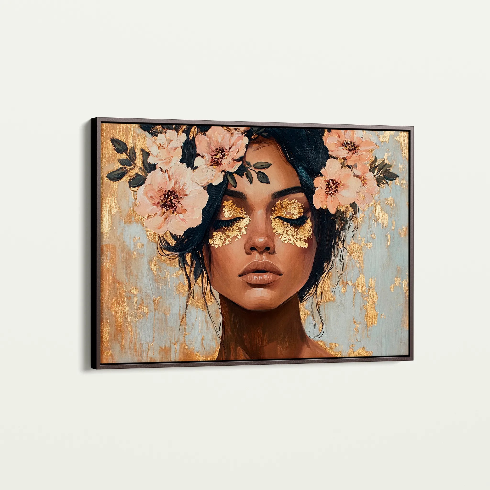 Portrait 215 Canvas Art 18" x 24" / 45 x 60 cm / Black