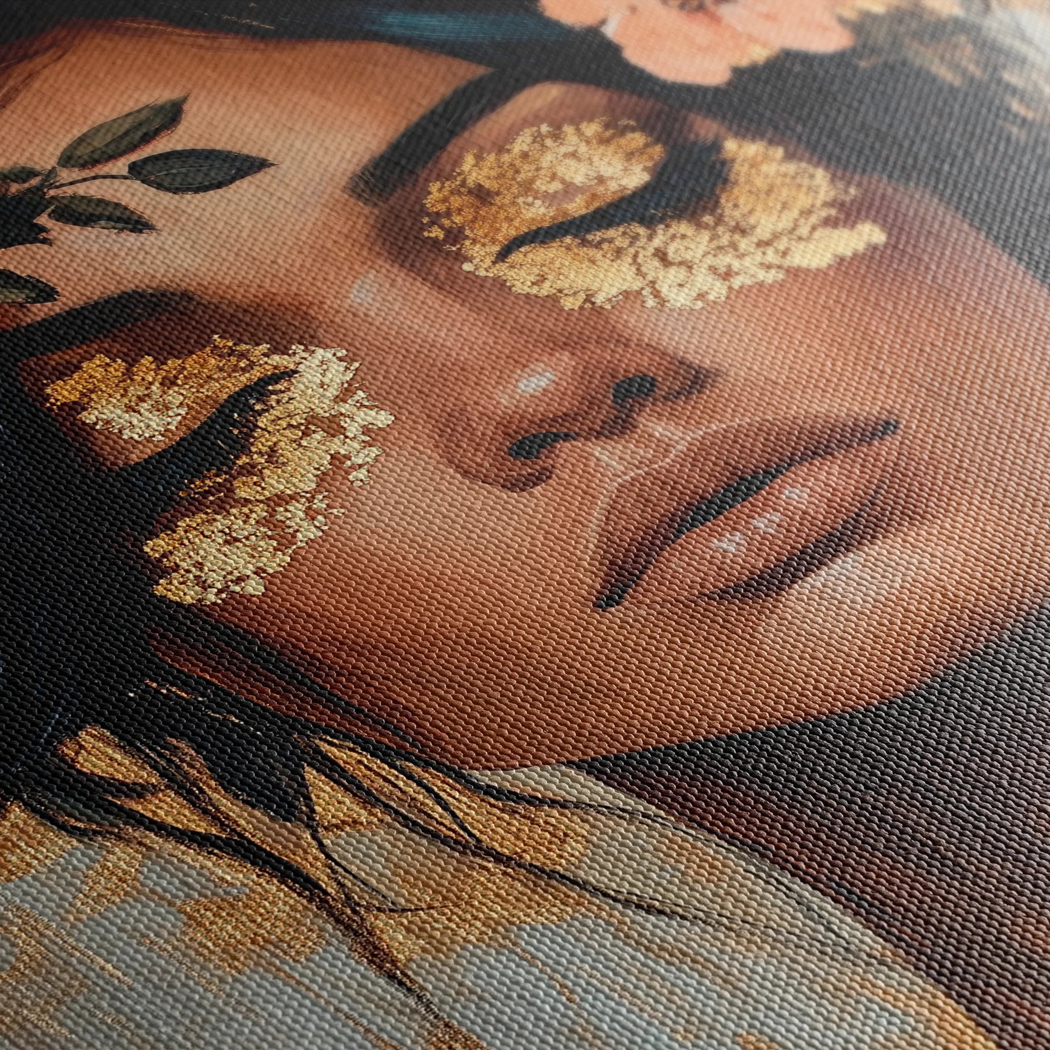 Portrait 215 Canvas Art 18" x 24" / 45 x 60 cm / Black