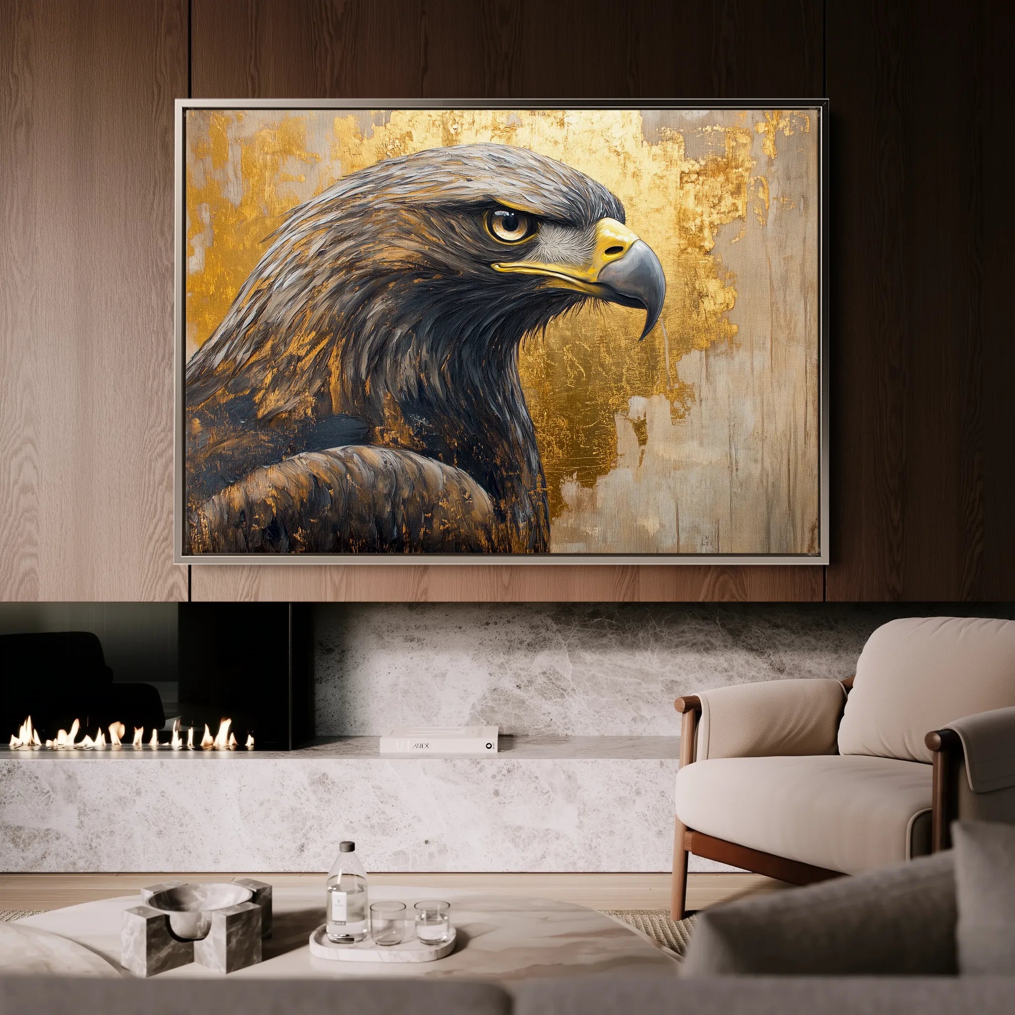 Animals 216 Canvas Art 18" x 24" / 45 x 60 cm / Black