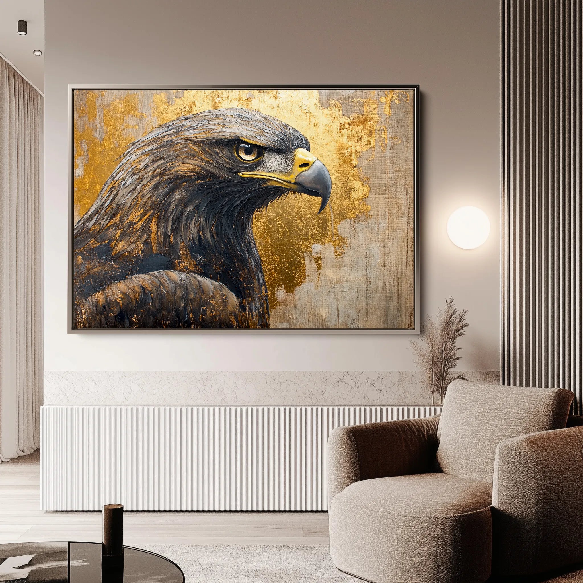 Animals 216 Canvas Art 18" x 24" / 45 x 60 cm / Black