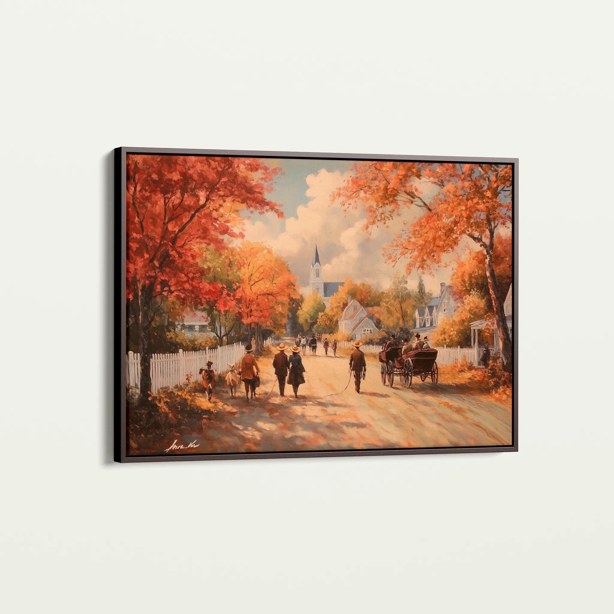 Landscape 216 Canvas Art 18" x 24" / 45 x 60 cm / Black