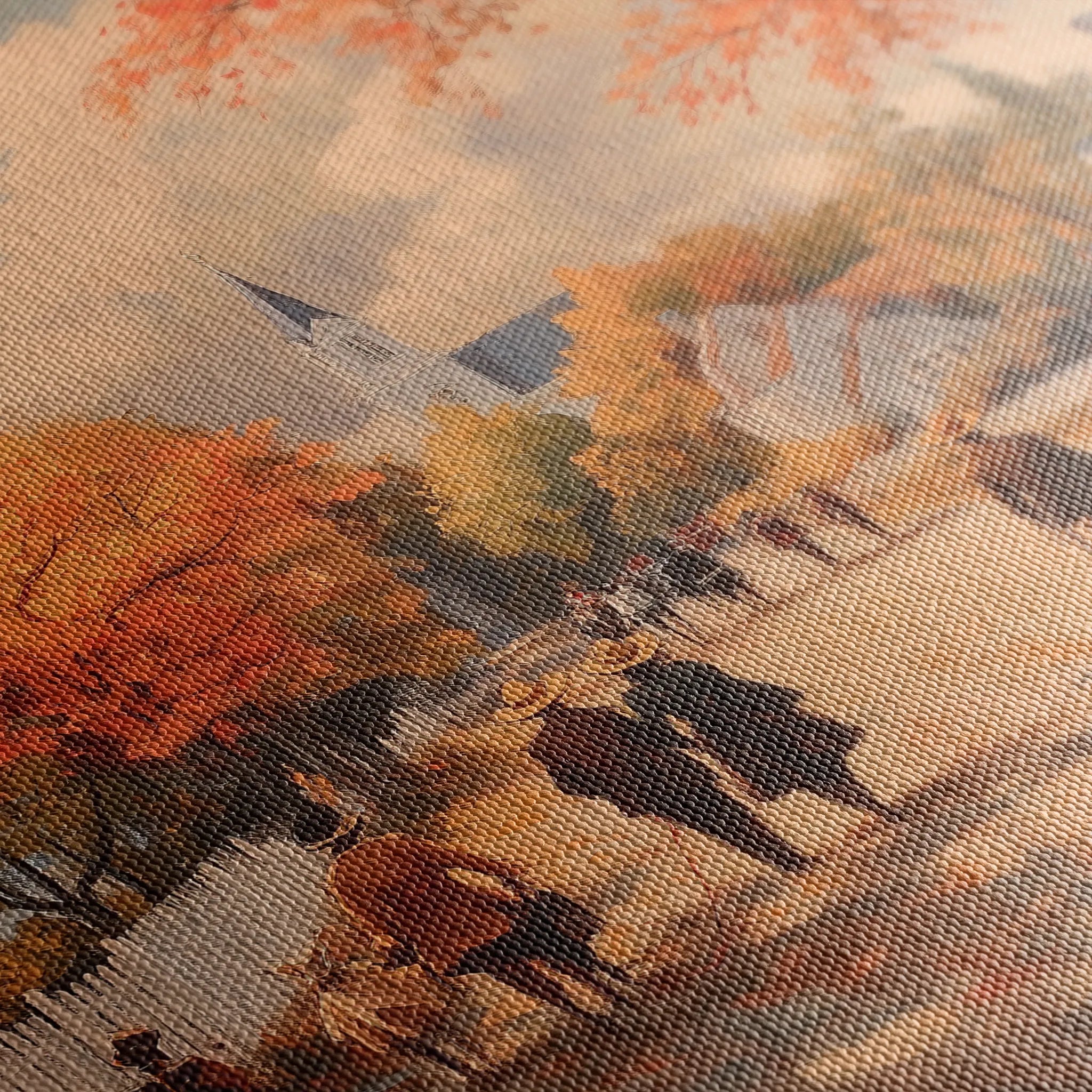 Landscape 216 Canvas Art 18" x 24" / 45 x 60 cm / Black