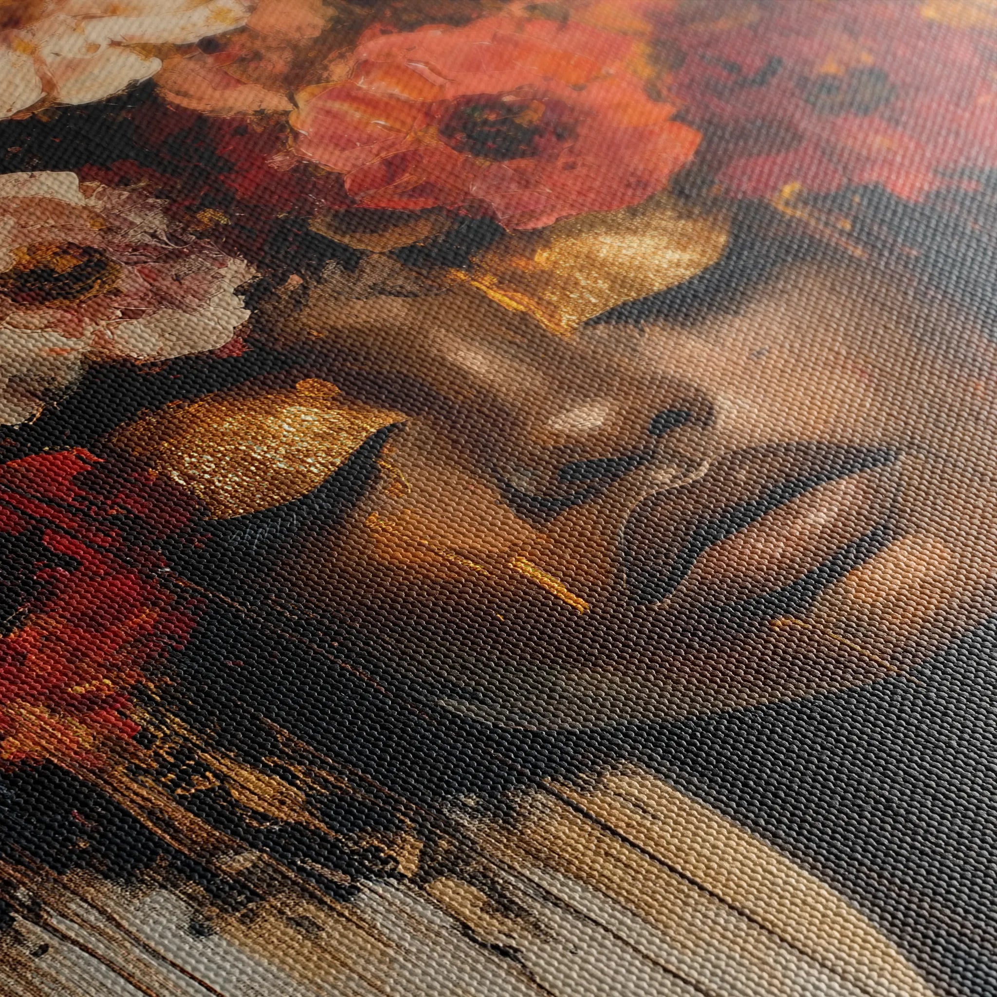 Portrait 216 Canvas Art 18" x 24" / 45 x 60 cm / Black