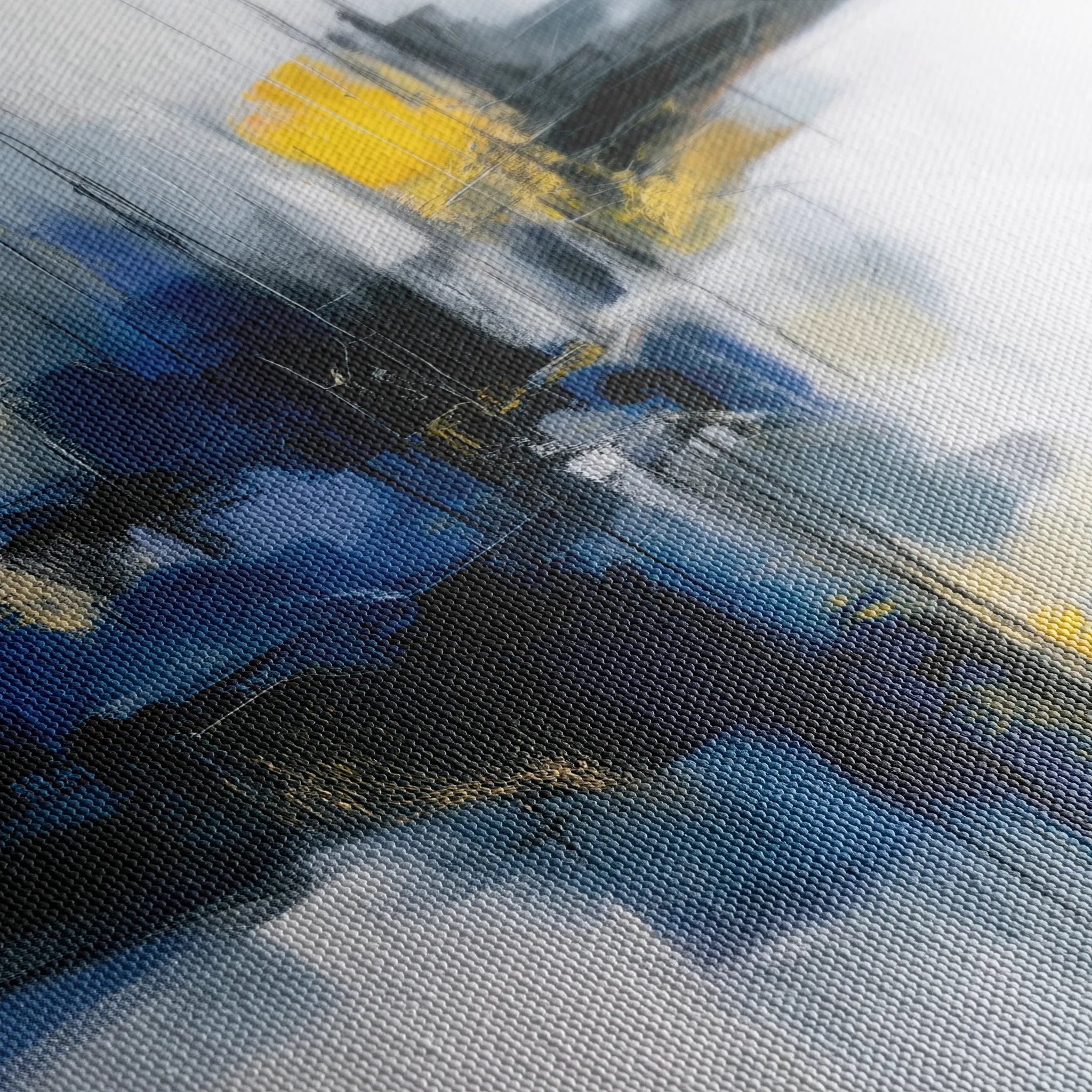 Abstract 2164 Canvas Art 18" x 24" / 45 x 60 cm / Black