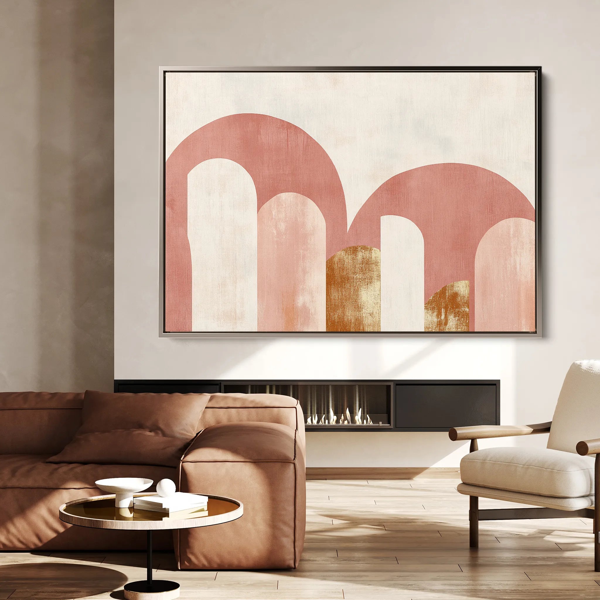 Boho 217 Canvas Art 18" x 24" / 45 x 60 cm / Black