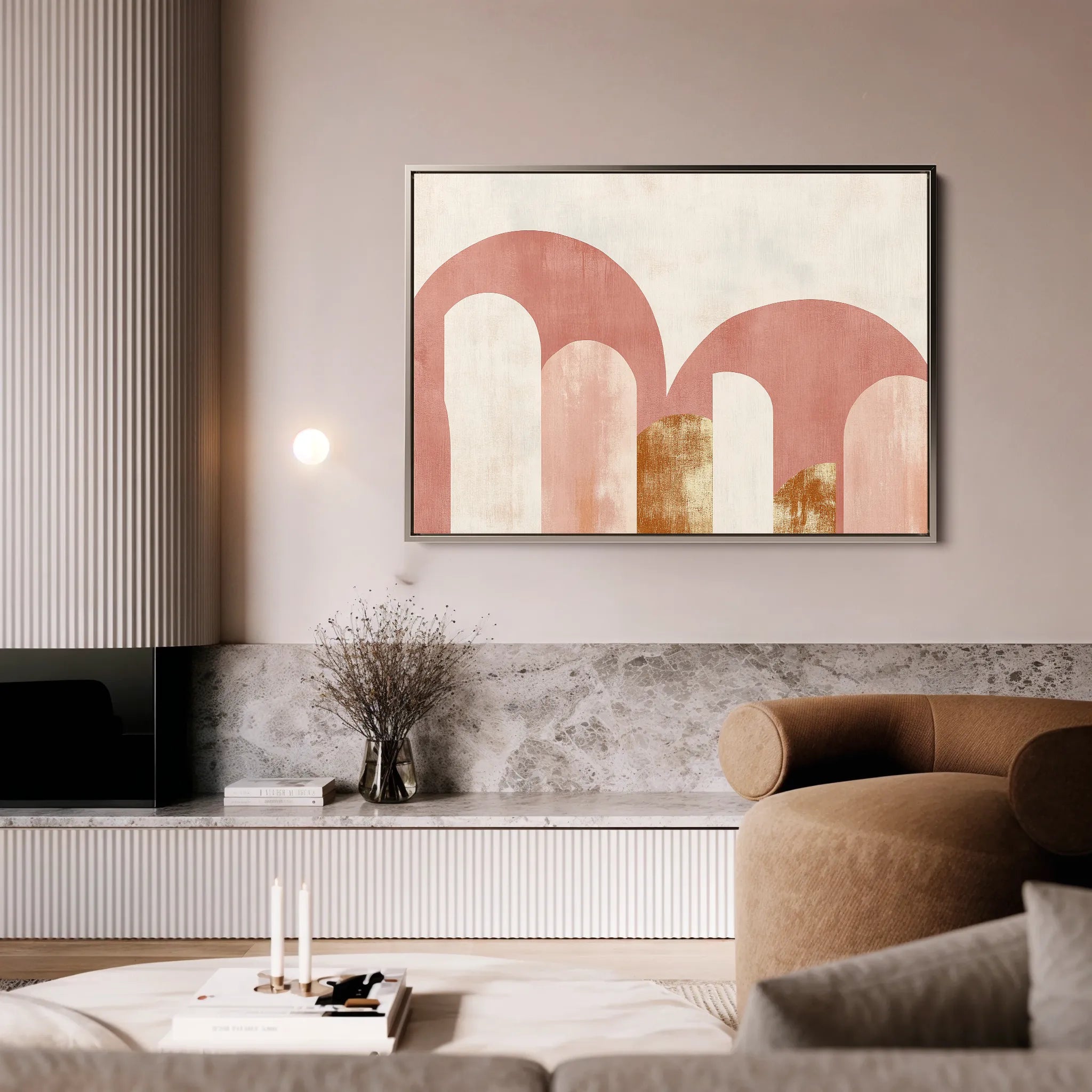Boho 217 Canvas Art 18" x 24" / 45 x 60 cm / Black