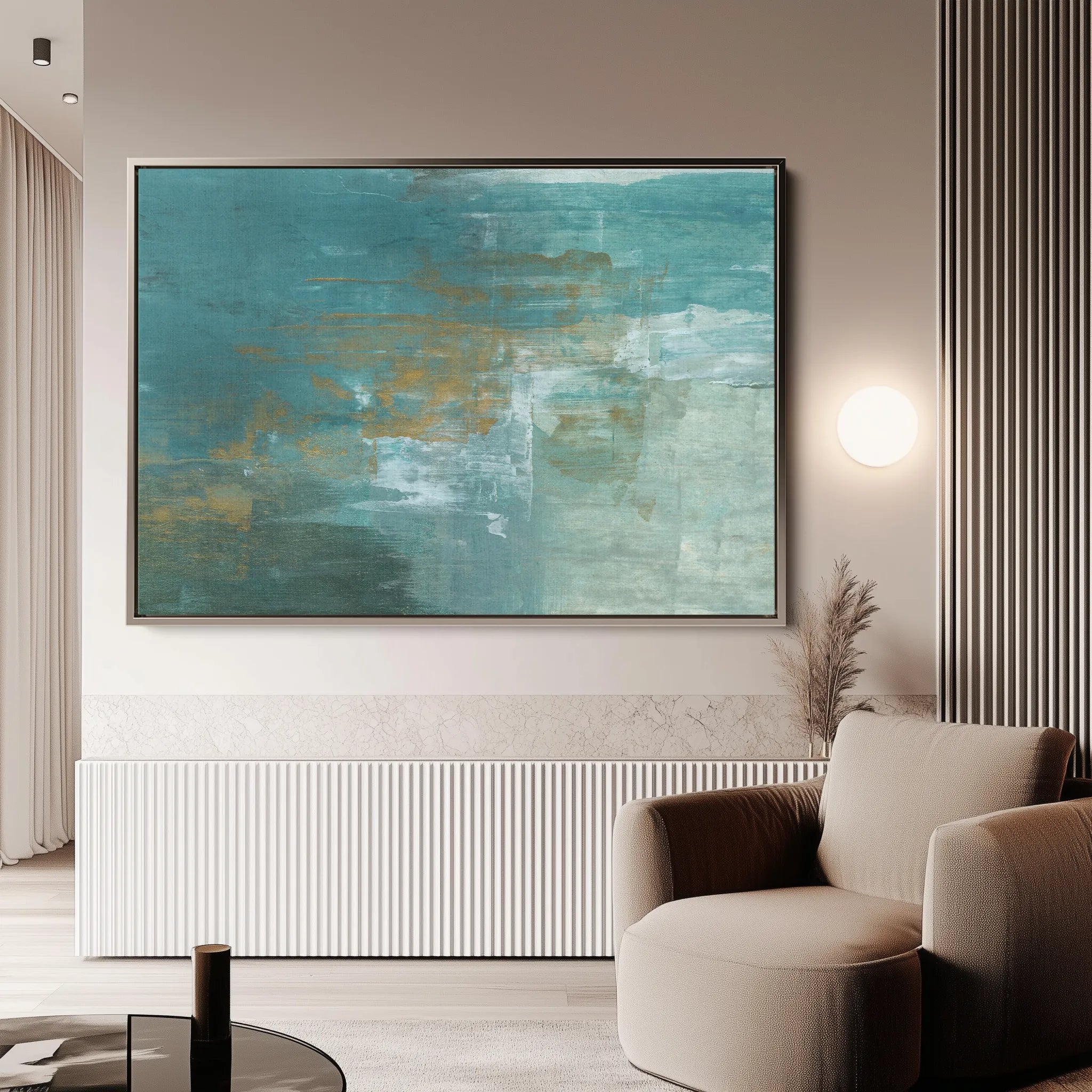 Abstract 218 Canvas Art 18" x 24" / 45 x 60 cm / Black