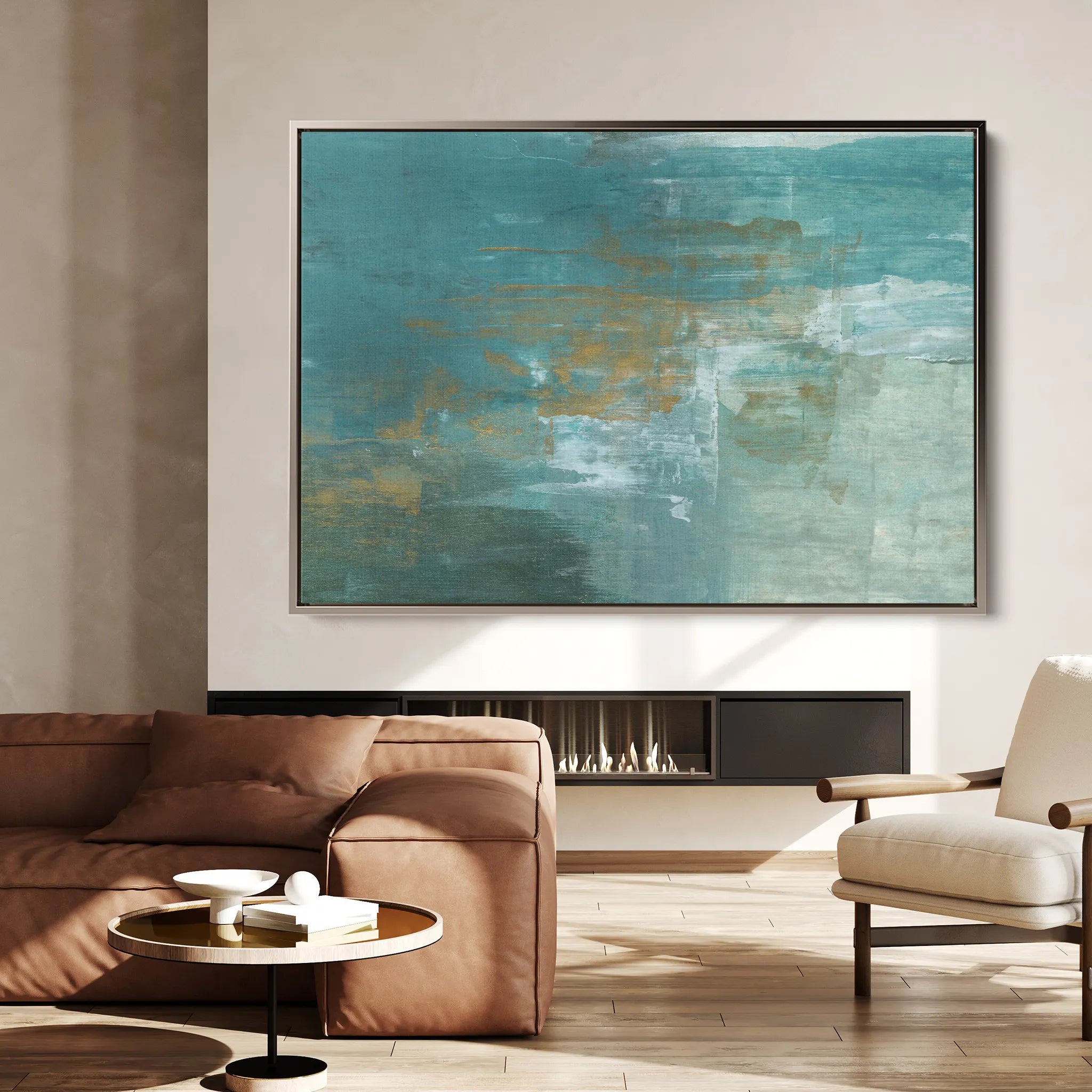 Abstract 218 Canvas Art 18" x 24" / 45 x 60 cm / Black