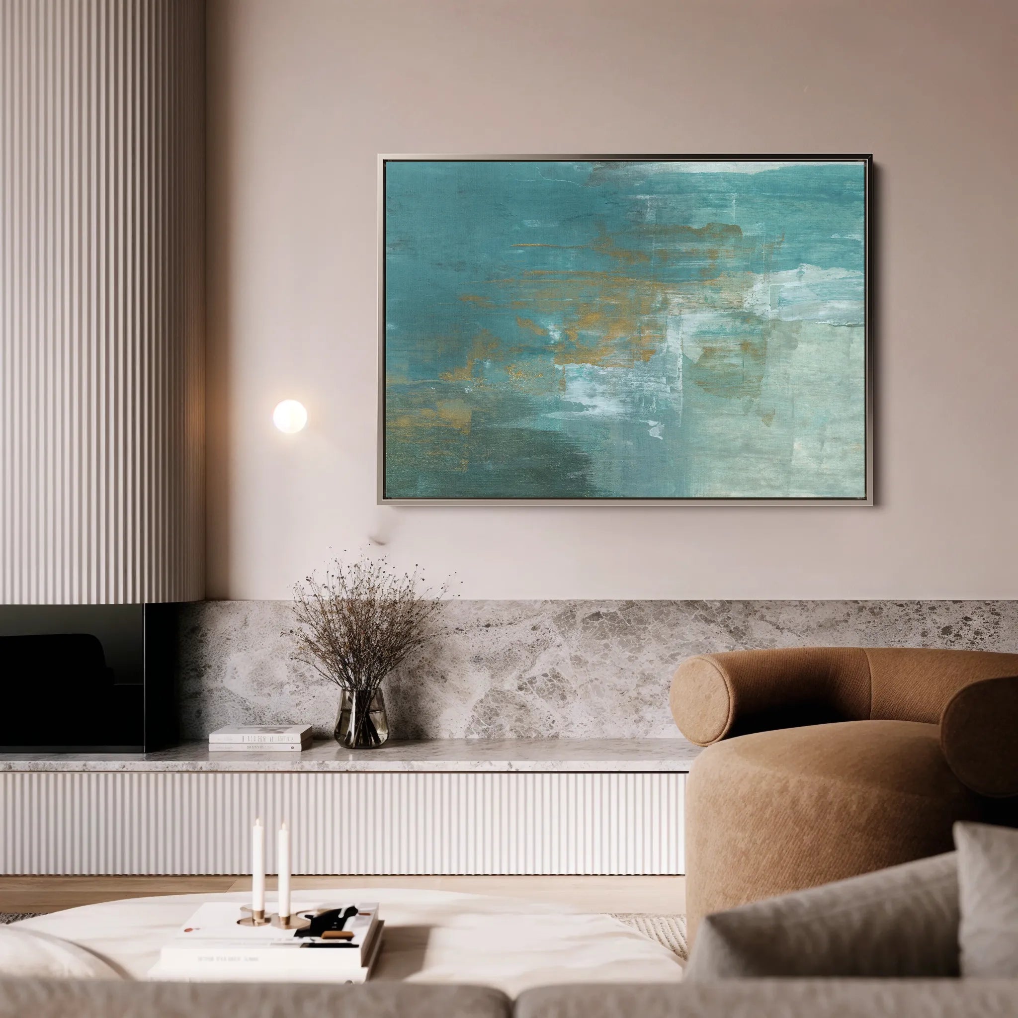 Abstract 218 Canvas Art 18" x 24" / 45 x 60 cm / Black