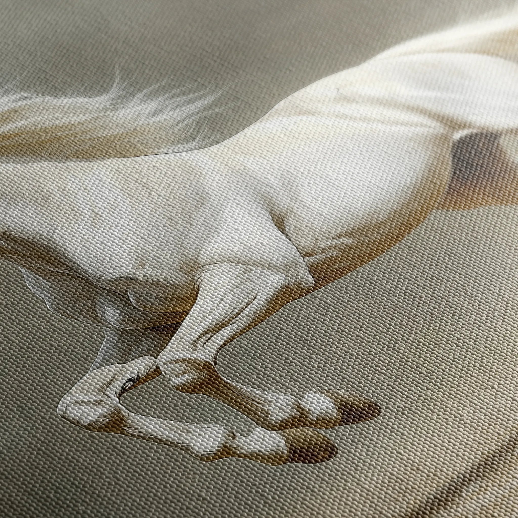 Horses 218 Canvas Art 18" x 24" / 45 x 60 cm / Black
