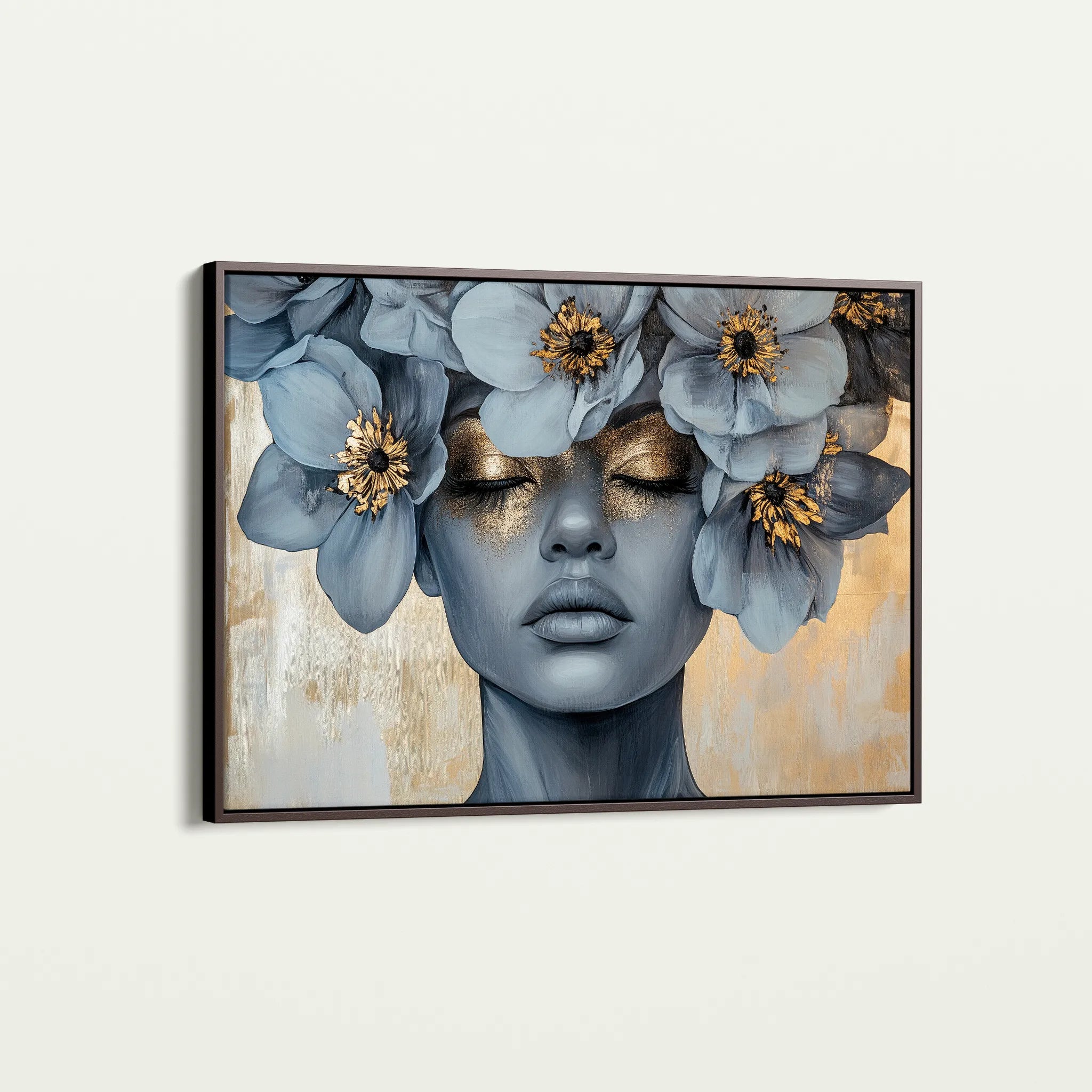 Portrait 218 Canvas Art 18" x 24" / 45 x 60 cm / Black