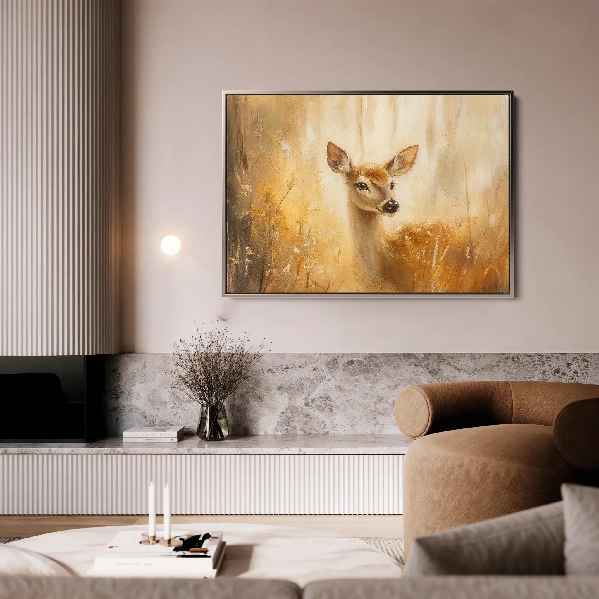 Animals 219 Canvas Art 18" x 24" / 45 x 60 cm / Black