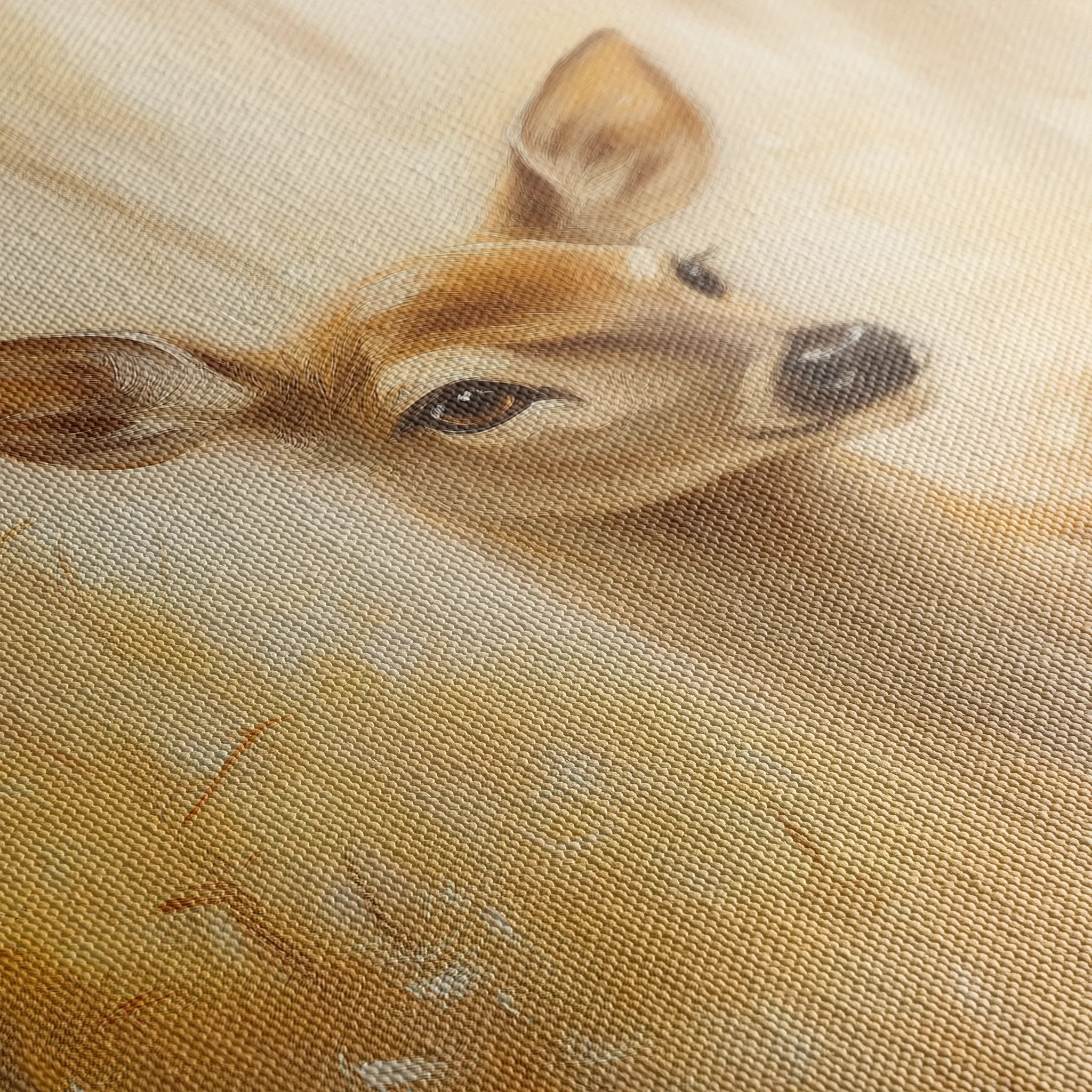 Animals 219 Canvas Art 18" x 24" / 45 x 60 cm / Black