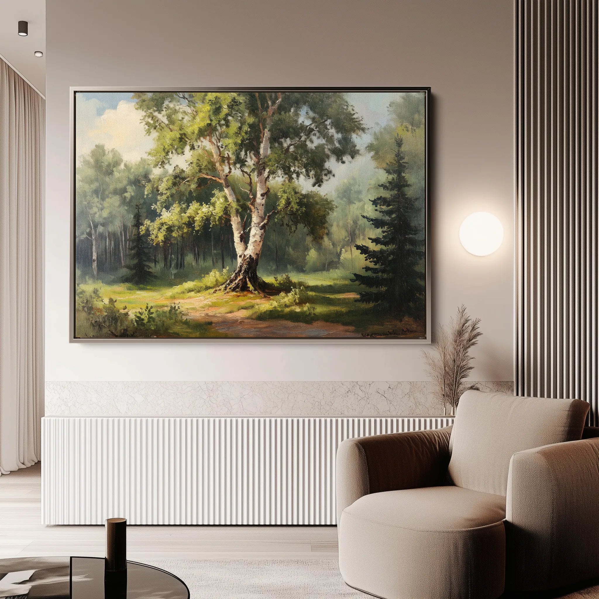 Landscape 219 Canvas Art 18" x 24" / 45 x 60 cm / Black
