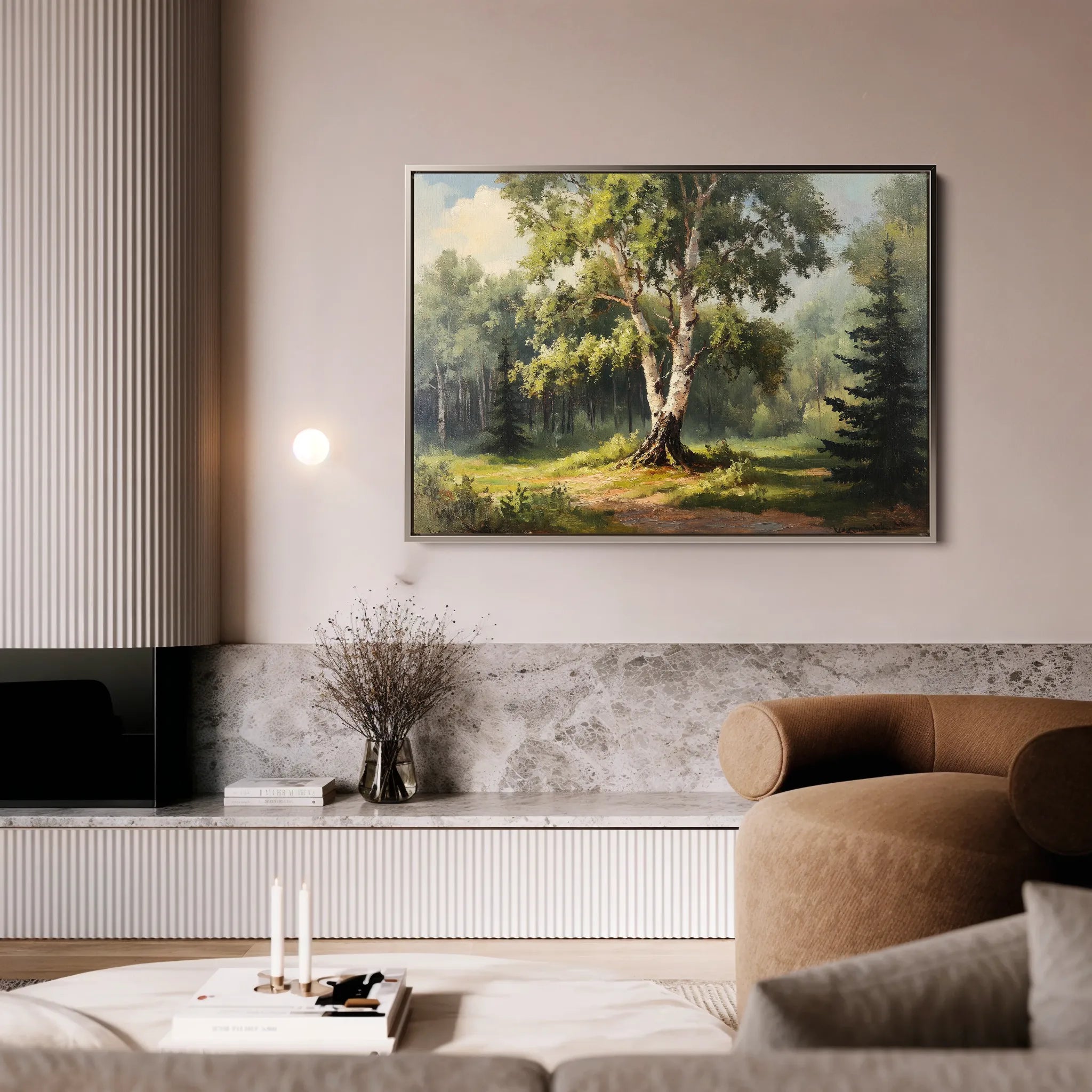 Landscape 219 Canvas Art 18" x 24" / 45 x 60 cm / Black