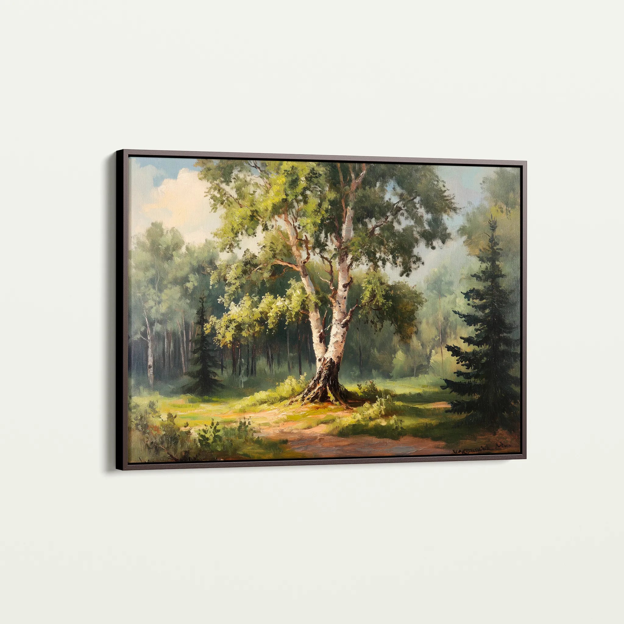 Landscape 219 Canvas Art 18" x 24" / 45 x 60 cm / Black