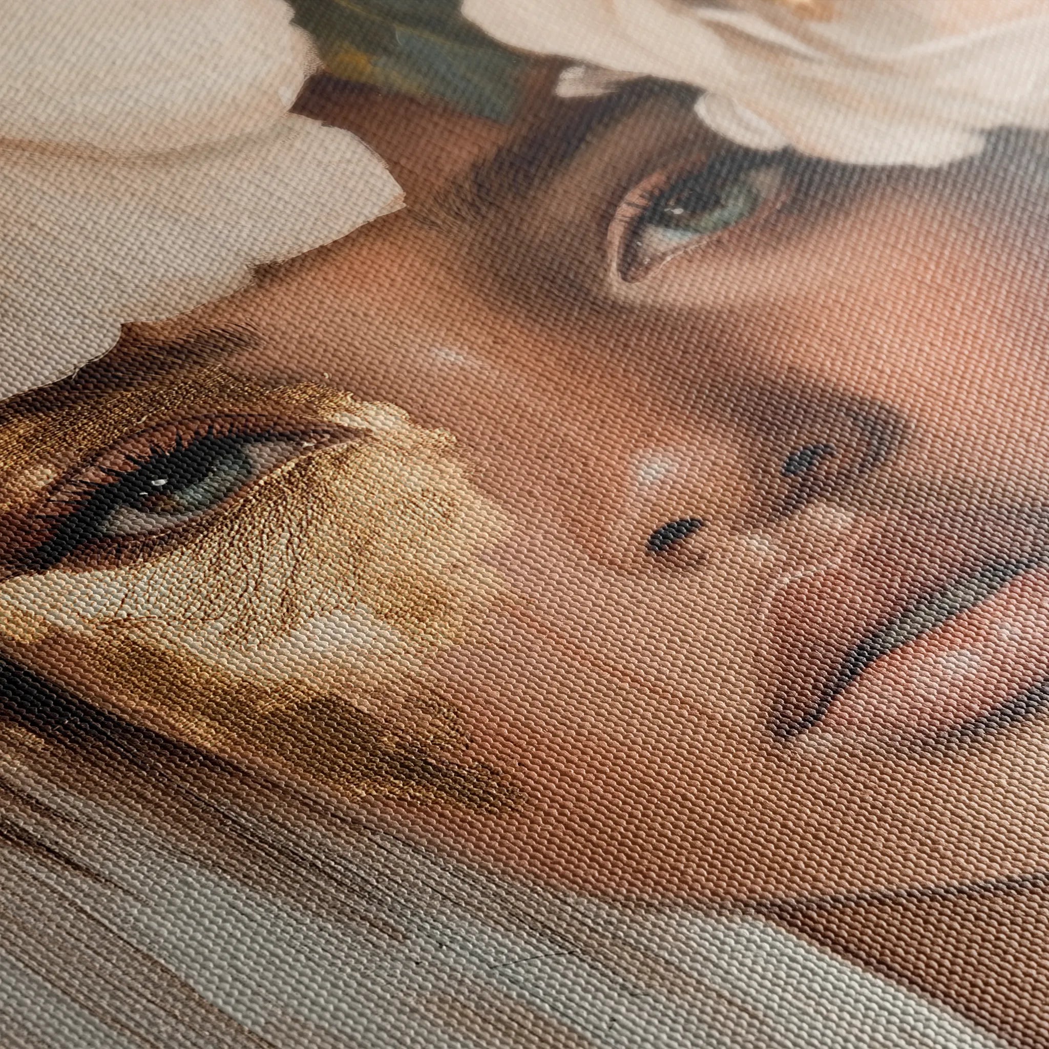 Portrait 219 Canvas Art 18" x 24" / 45 x 60 cm / Black
