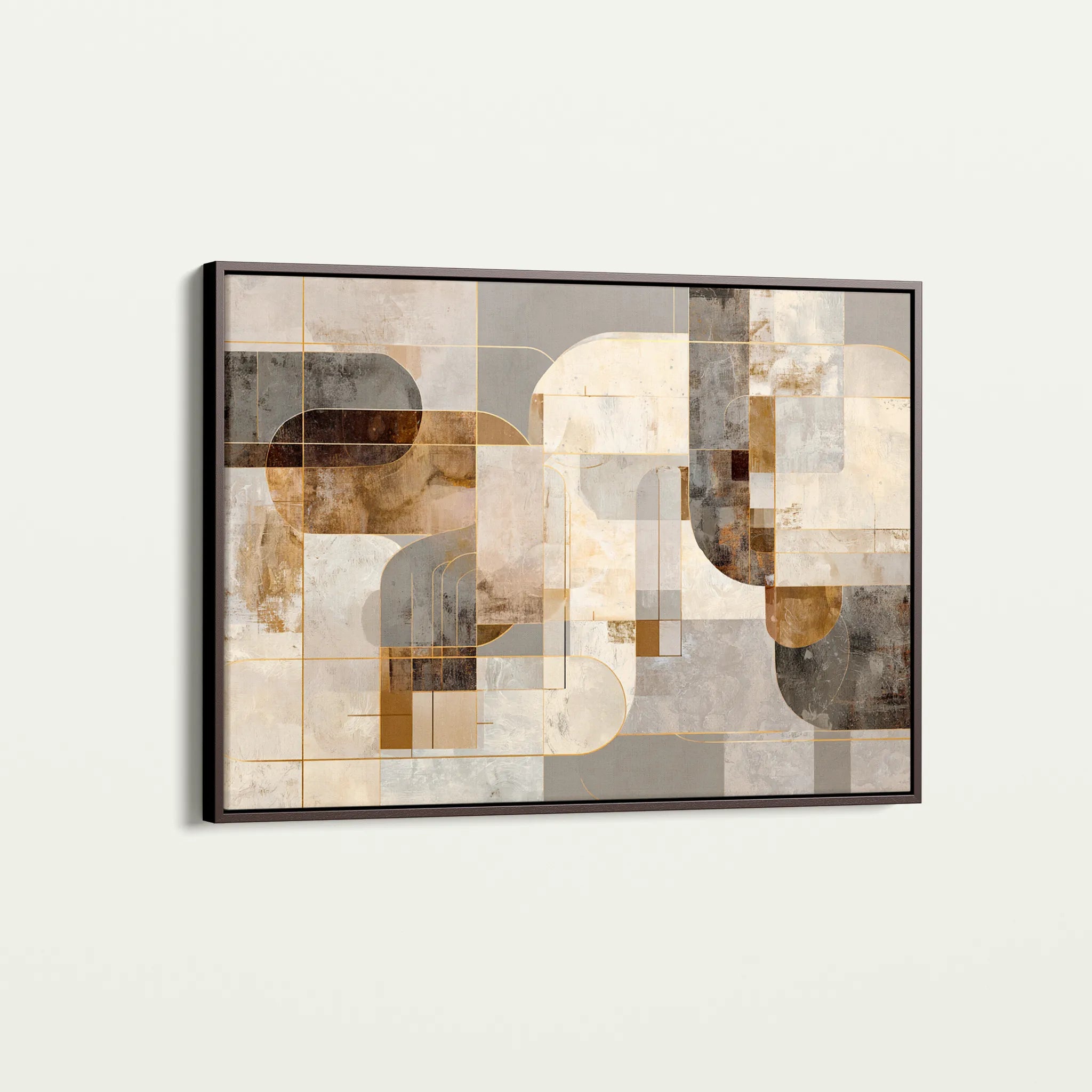 Abstract 2190 Canvas Art 18" x 24" / 45 x 60 cm / Black
