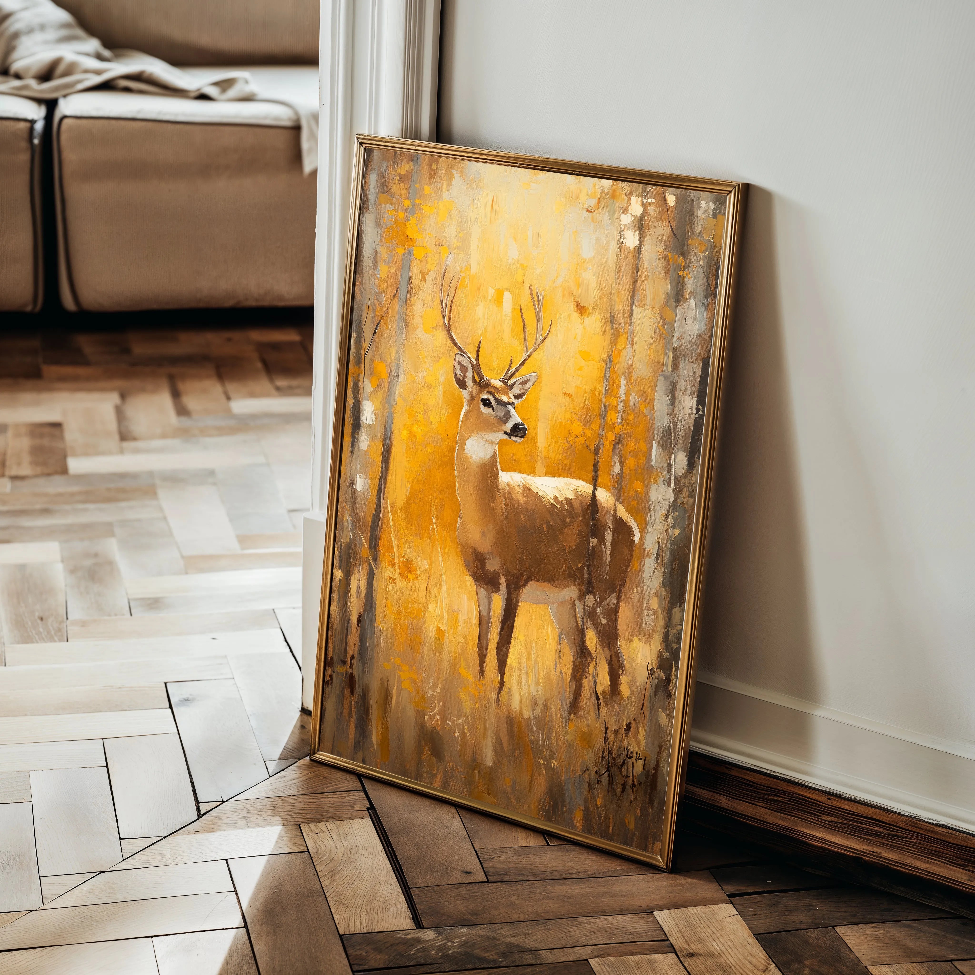 Animals 220 Canvas Art 18" x 24" / 45 x 60 cm / Black