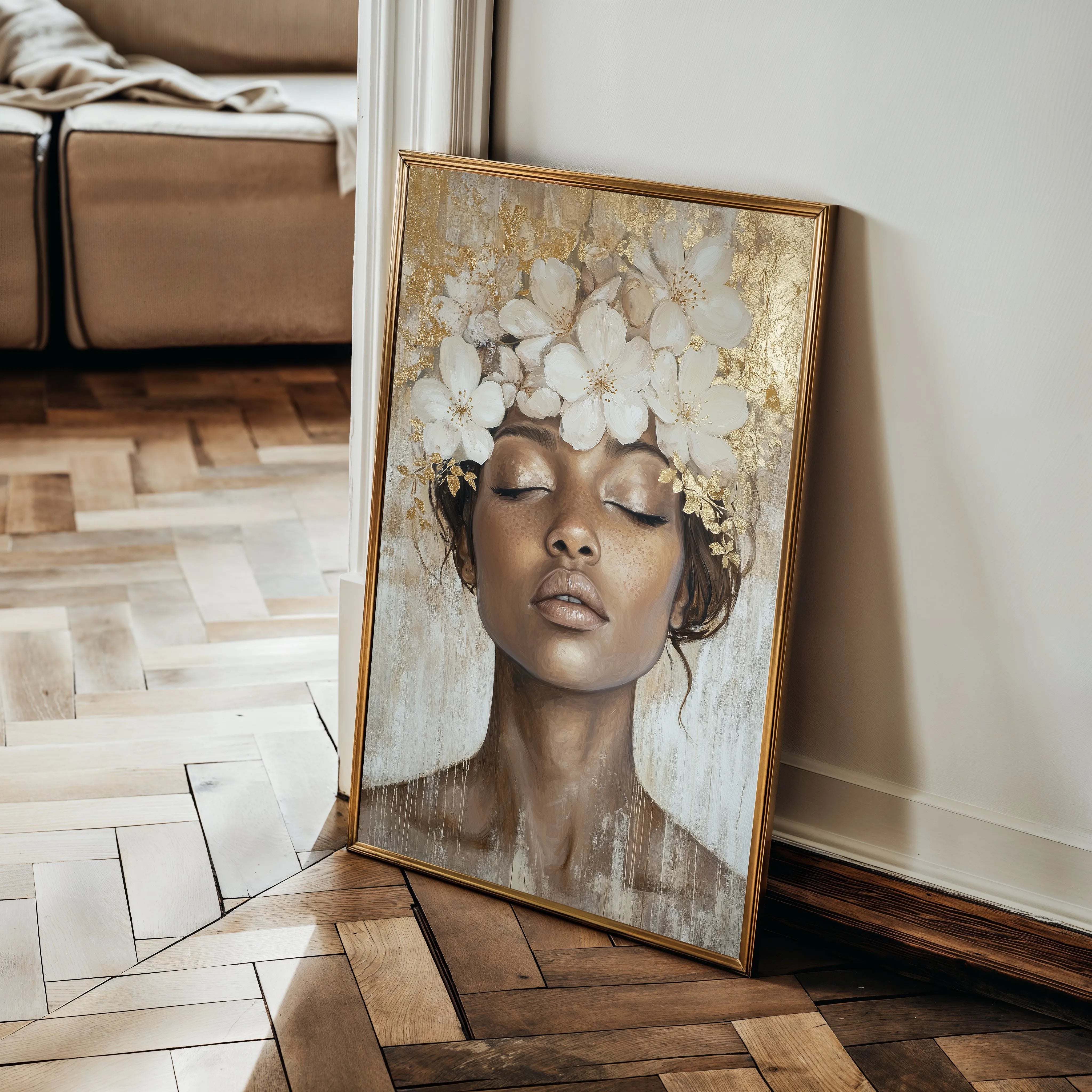 Portrait 220 Canvas Art 18" x 24" / 45 x 60 cm / Black