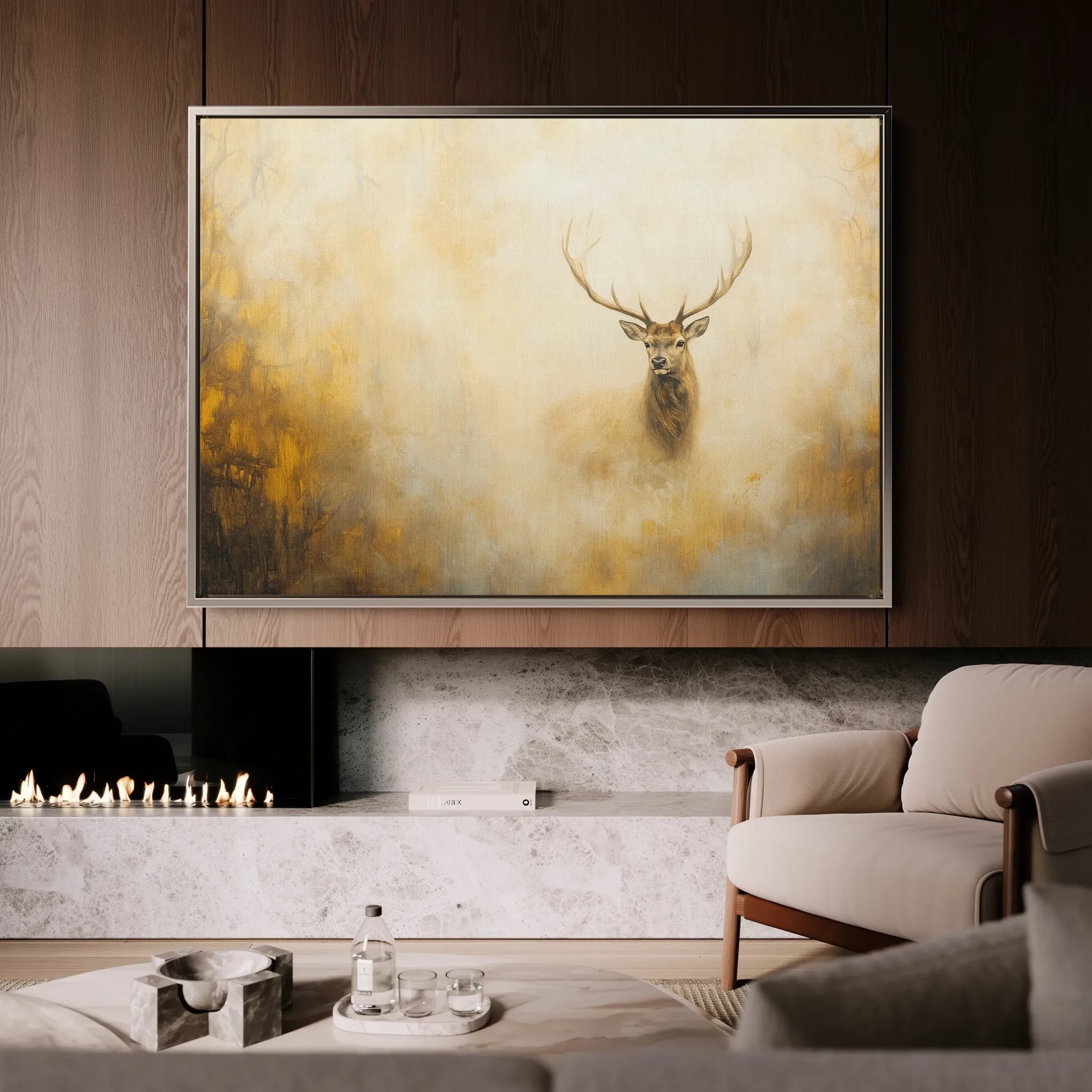 Animals 221 Canvas Art 18" x 24" / 45 x 60 cm / Black