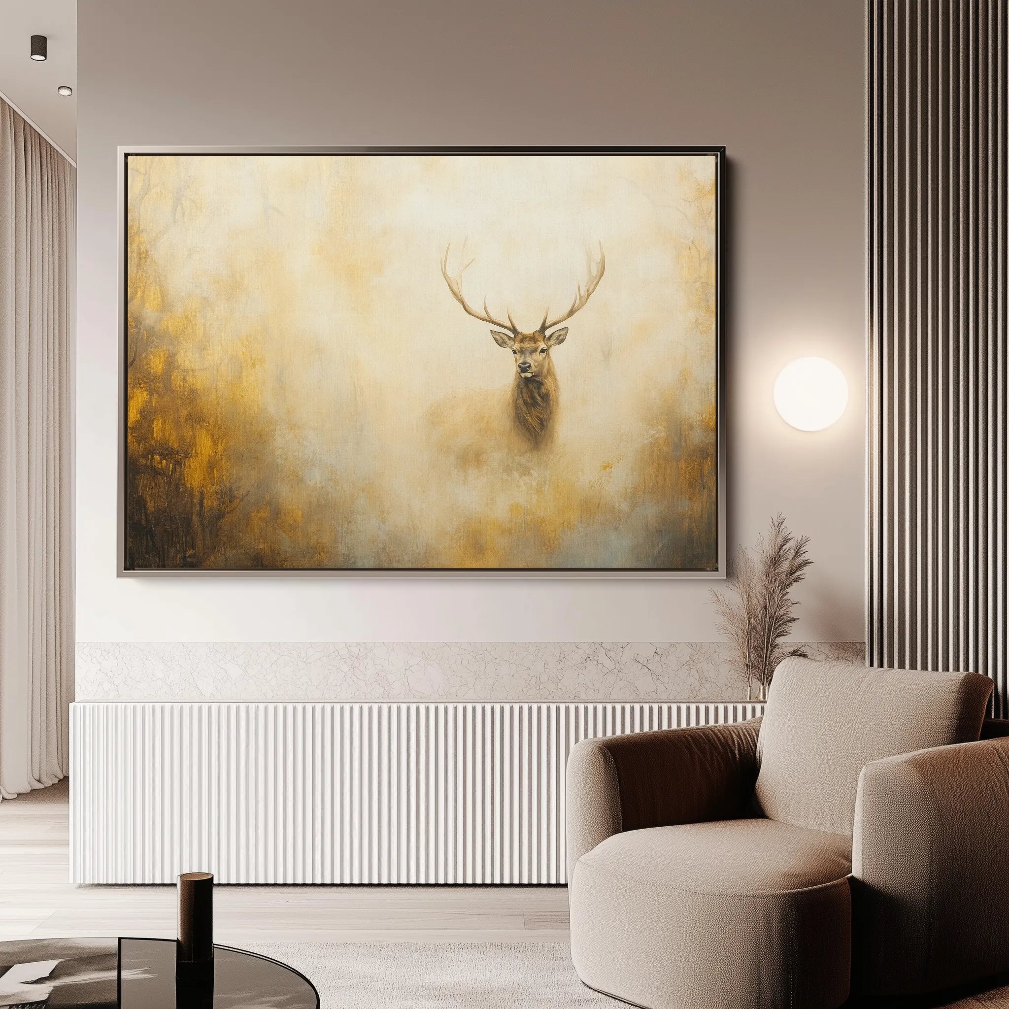 Animals 221 Canvas Art 18" x 24" / 45 x 60 cm / Black