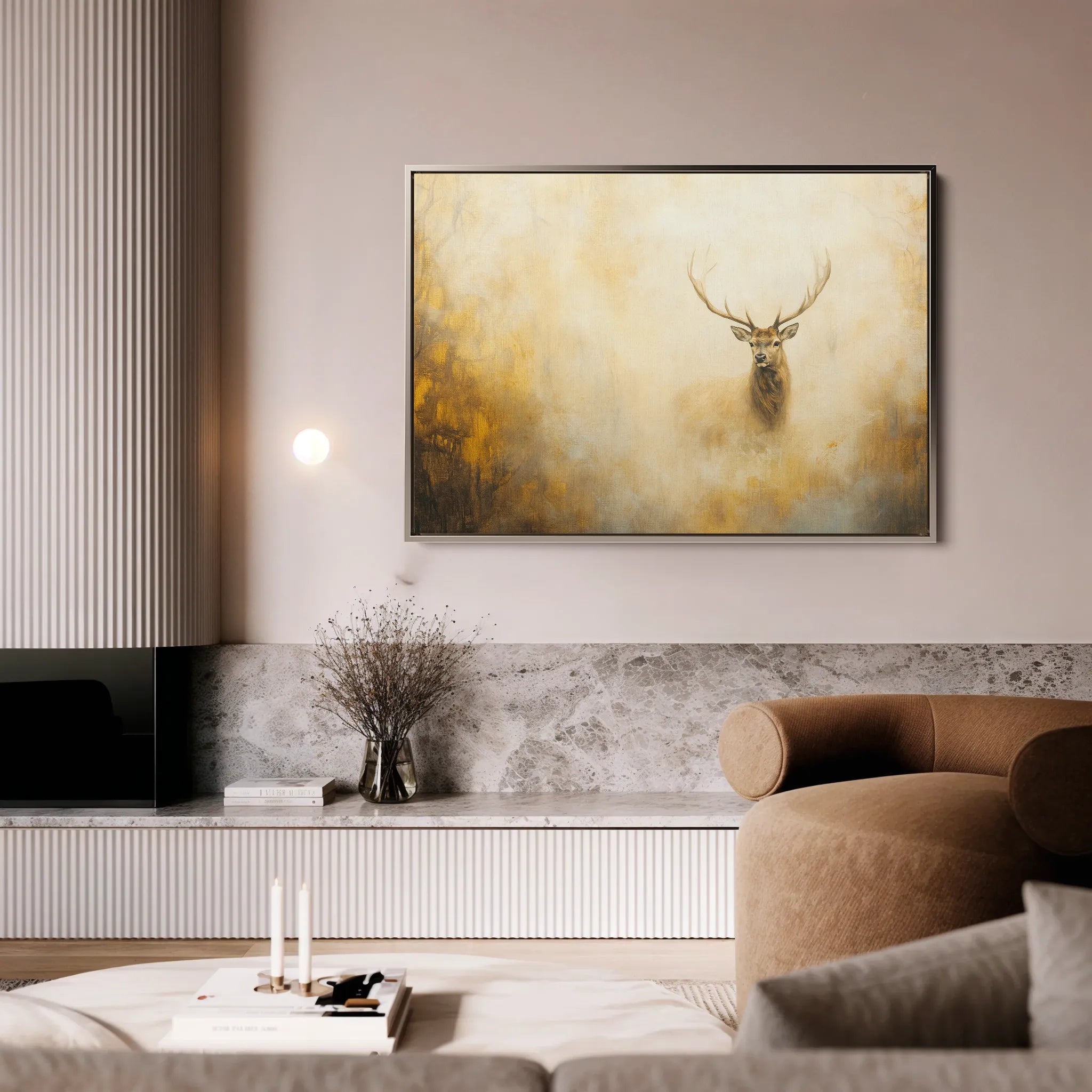 Animals 221 Canvas Art 18" x 24" / 45 x 60 cm / Black
