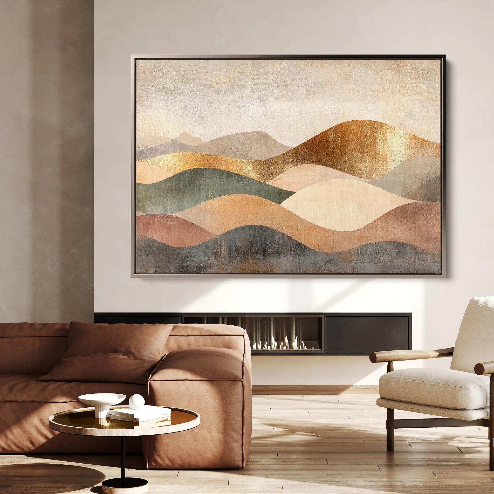 Boho 221 Canvas Art 18" x 24" / 45 x 60 cm / Black