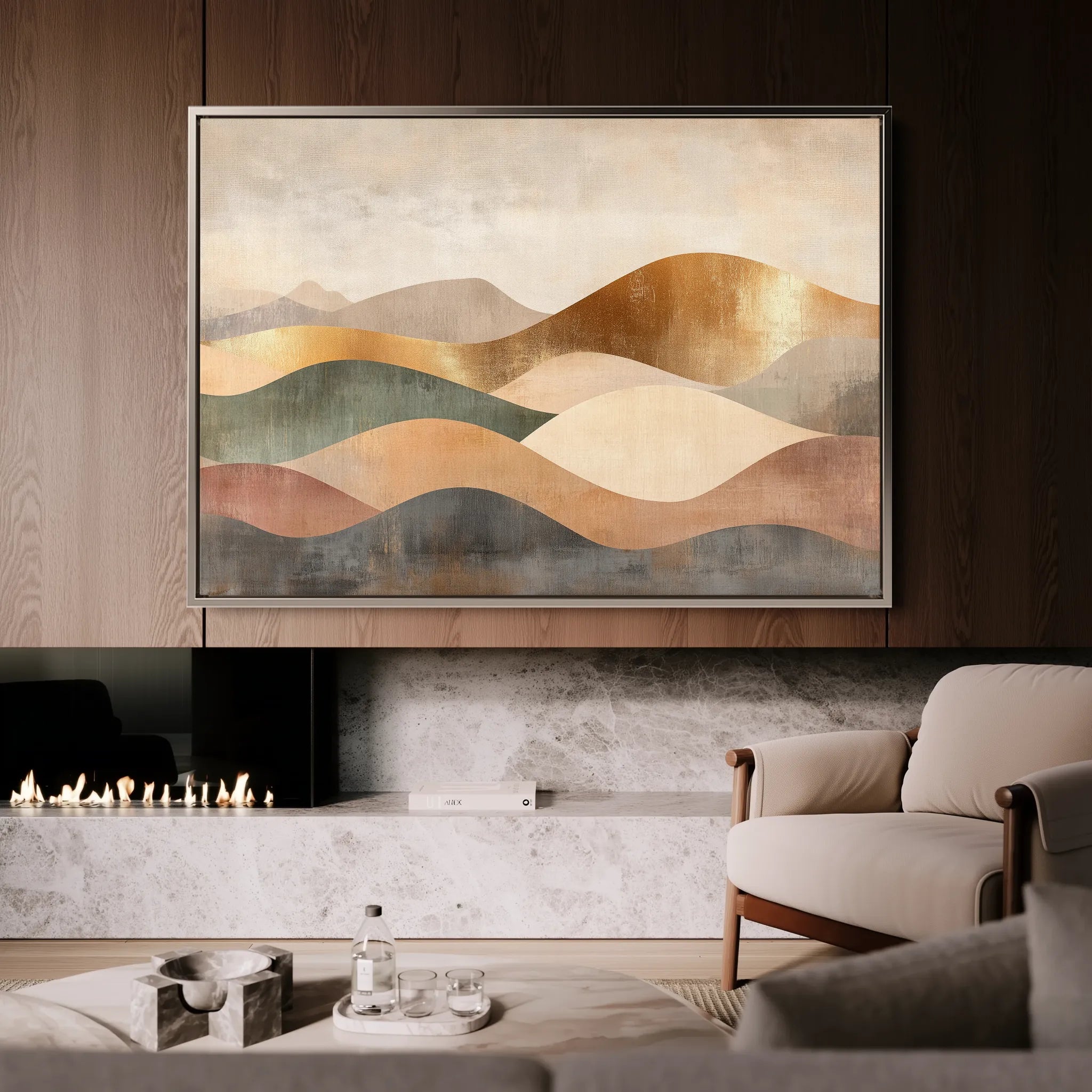 Boho 221 Canvas Art 18" x 24" / 45 x 60 cm / Black