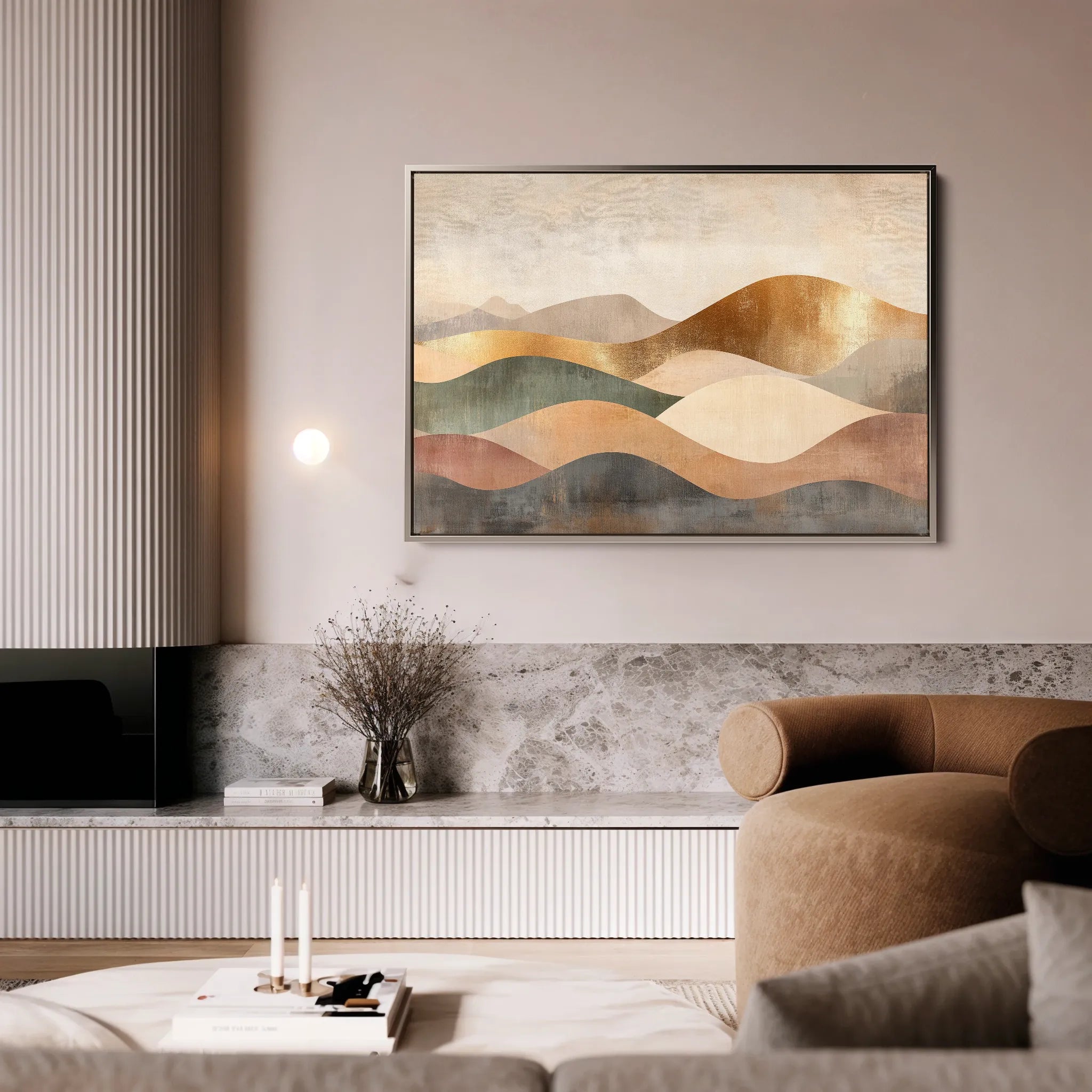 Boho 221 Canvas Art 18" x 24" / 45 x 60 cm / Black