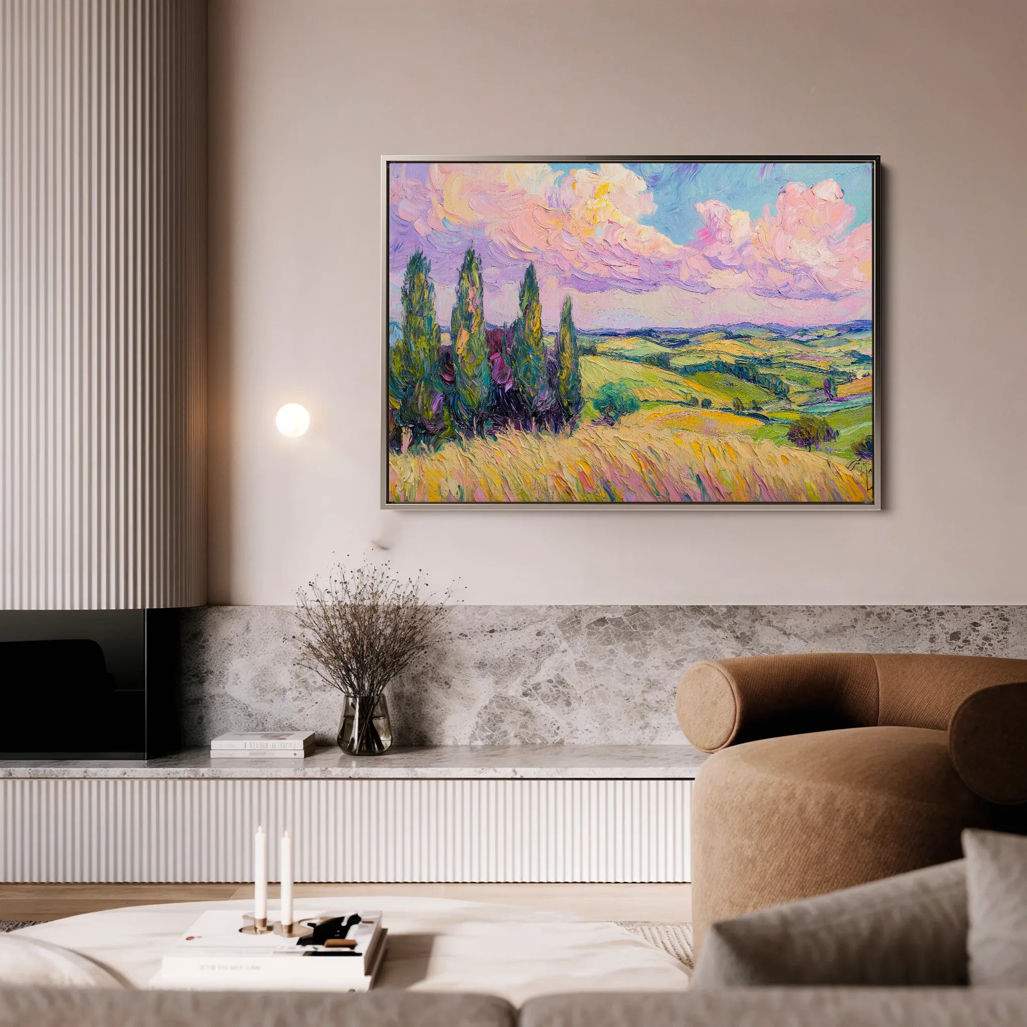 Landscape 221 Canvas Art 18" x 24" / 45 x 60 cm / Black