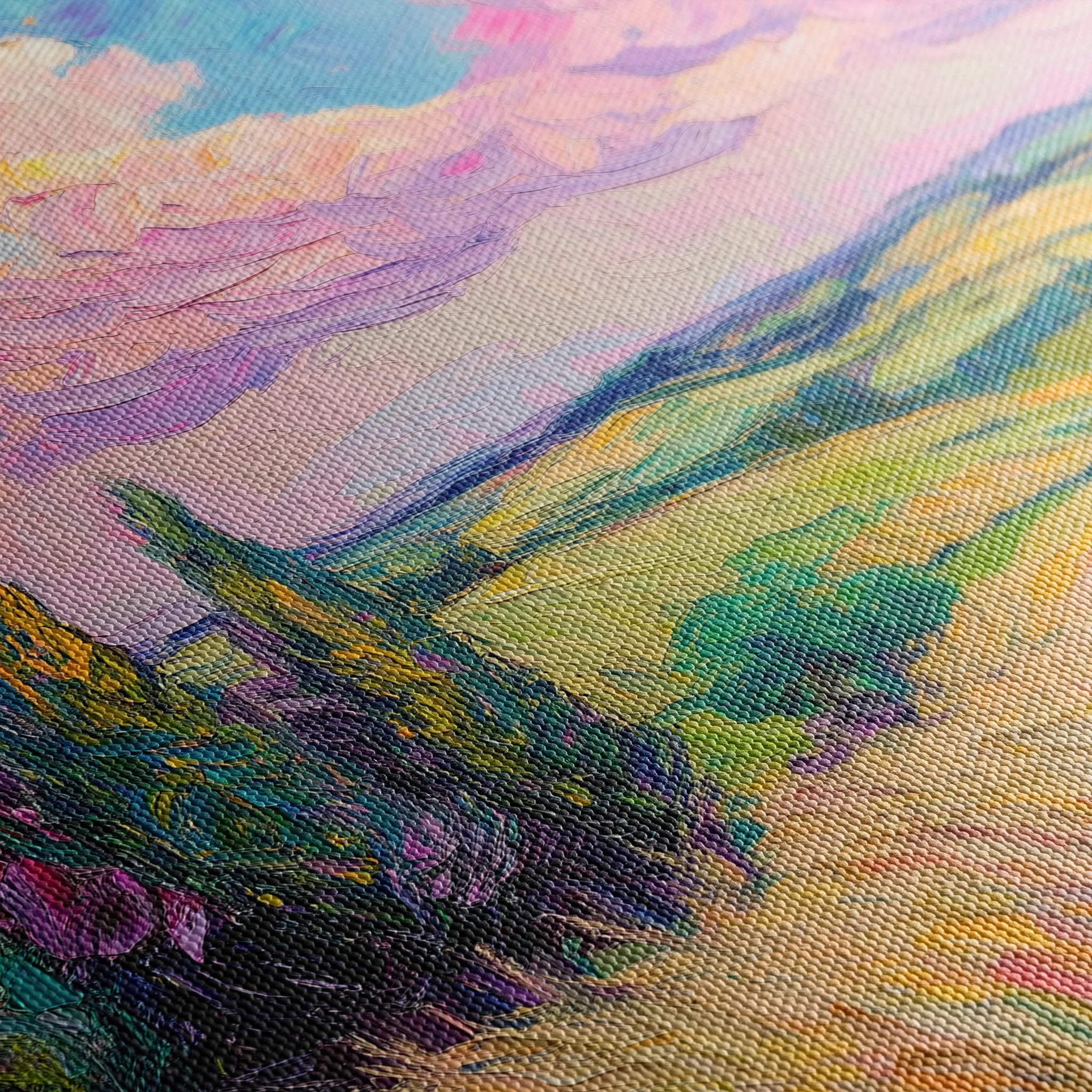 Landscape 221 Canvas Art 18" x 24" / 45 x 60 cm / Black